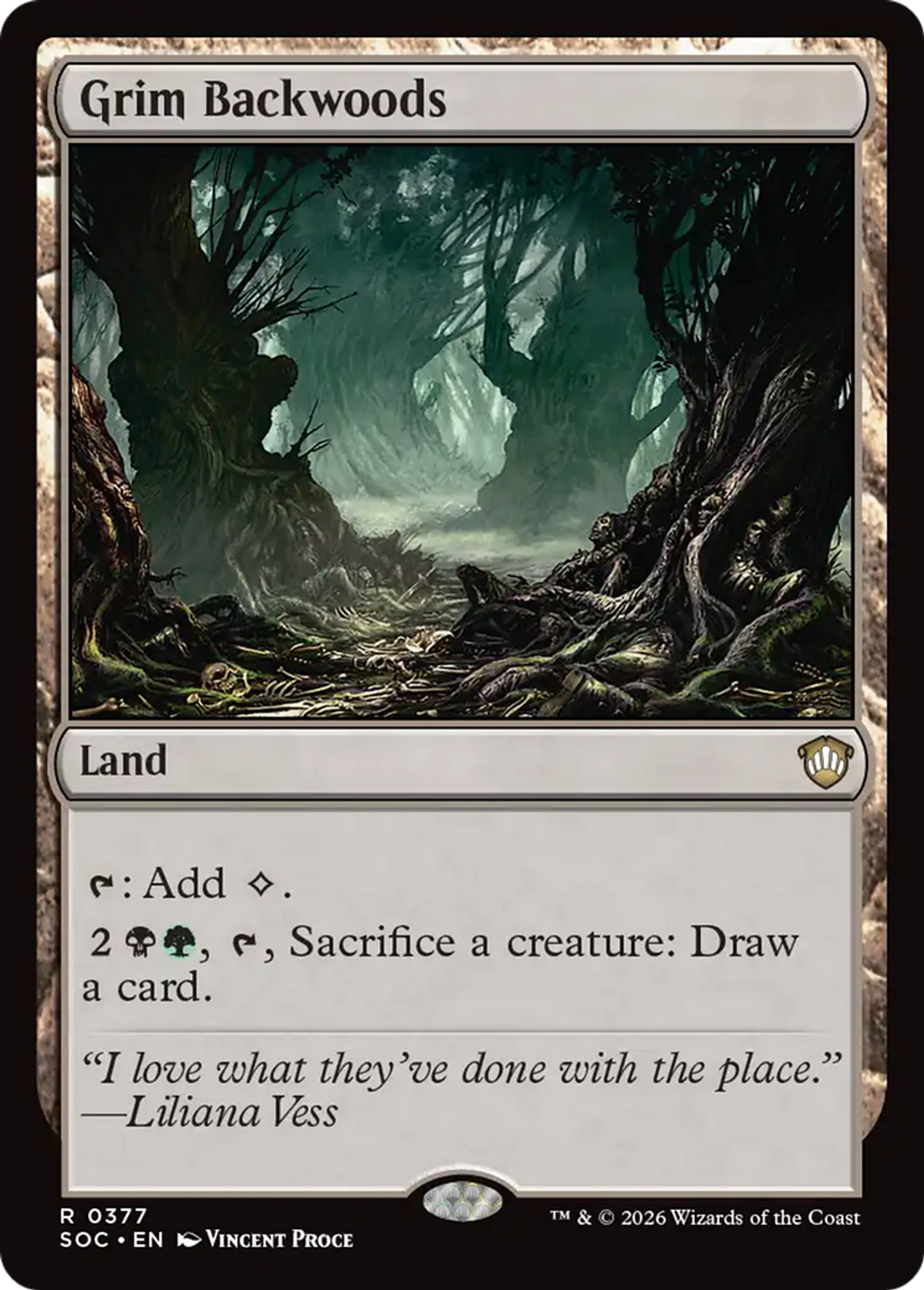 Sinistre forêt sauvage — Secrets of Strixhaven Commander — Magic: The Gathering
