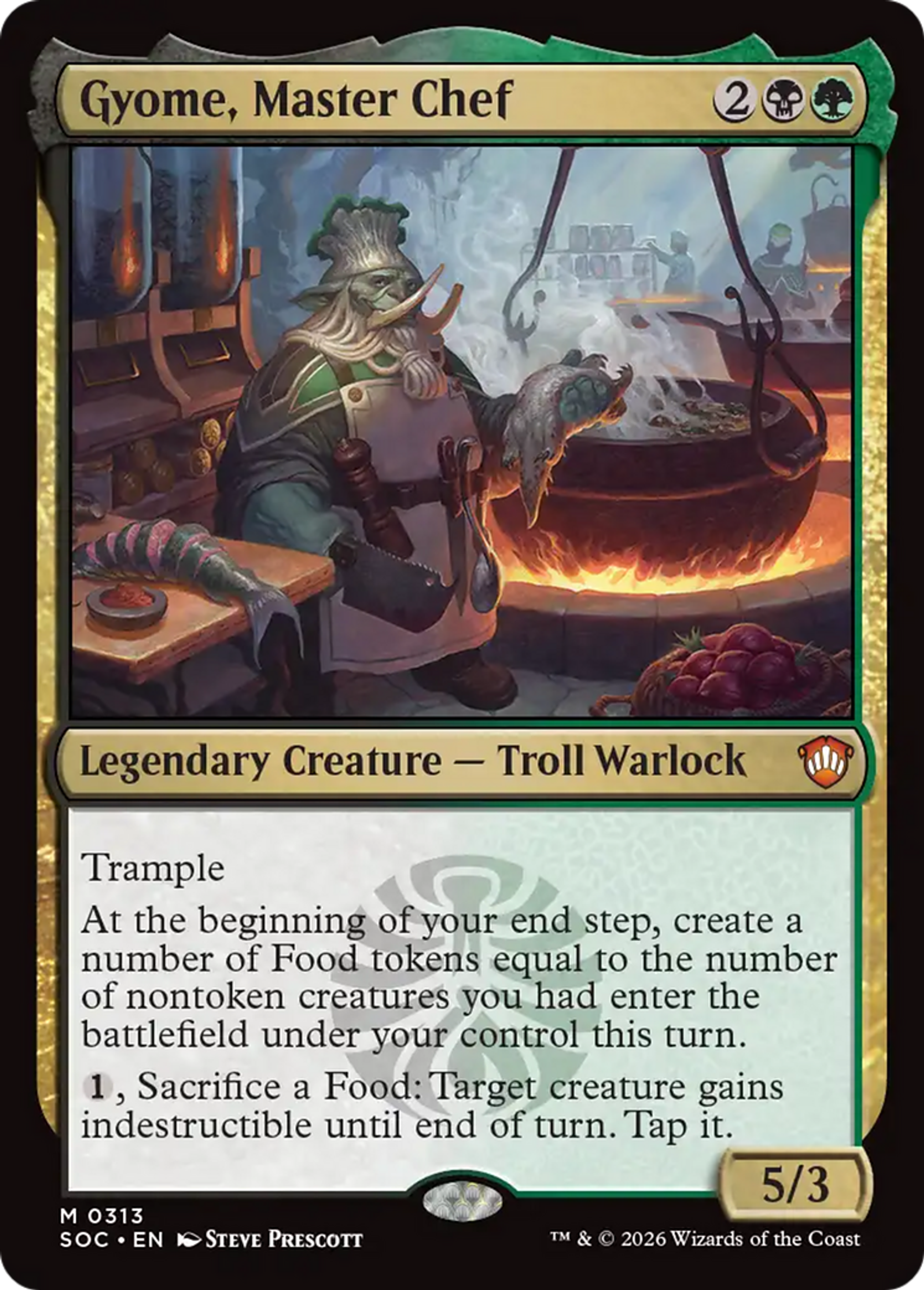 Gyome, maître queux — Secrets of Strixhaven Commander — Magic: The Gathering