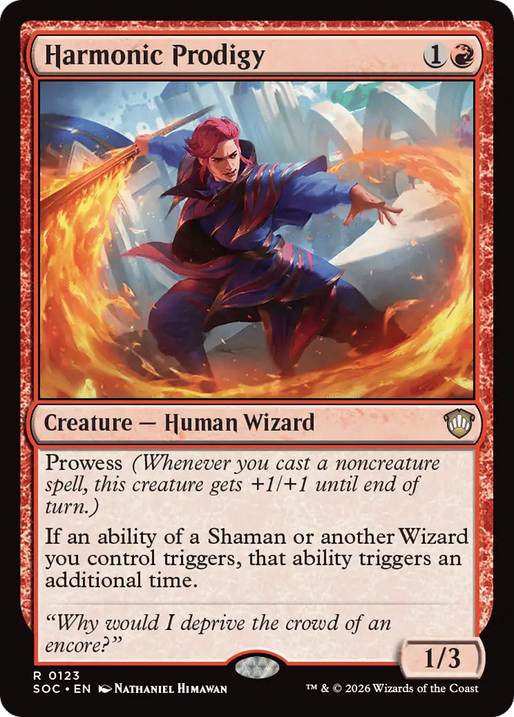 Harmonic Prodigy — Secrets of Strixhaven Commander — Magic: The Gathering
