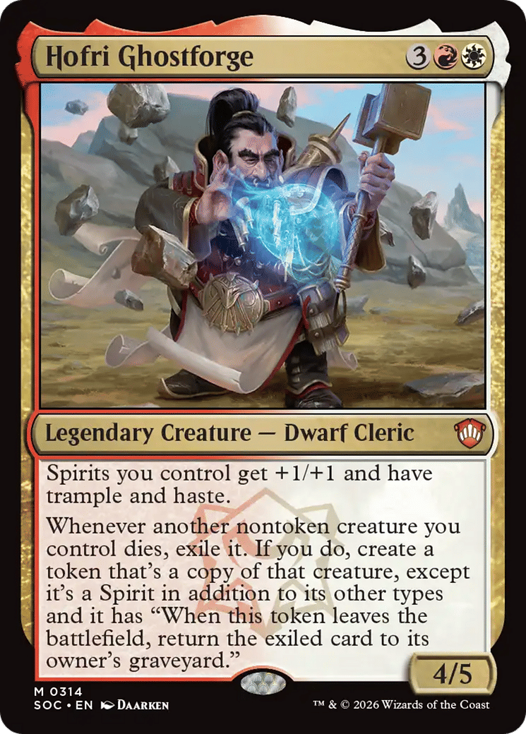 Hofri Ghostforge — Secrets of Strixhaven Commander — Magic: The Gathering