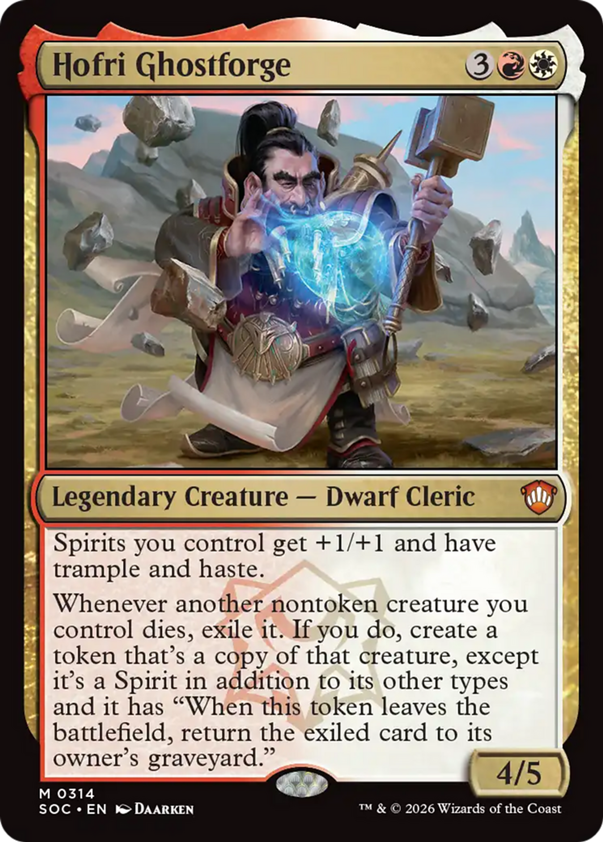 Hofri Spectreforge — Secrets of Strixhaven Commander — Magic: The Gathering