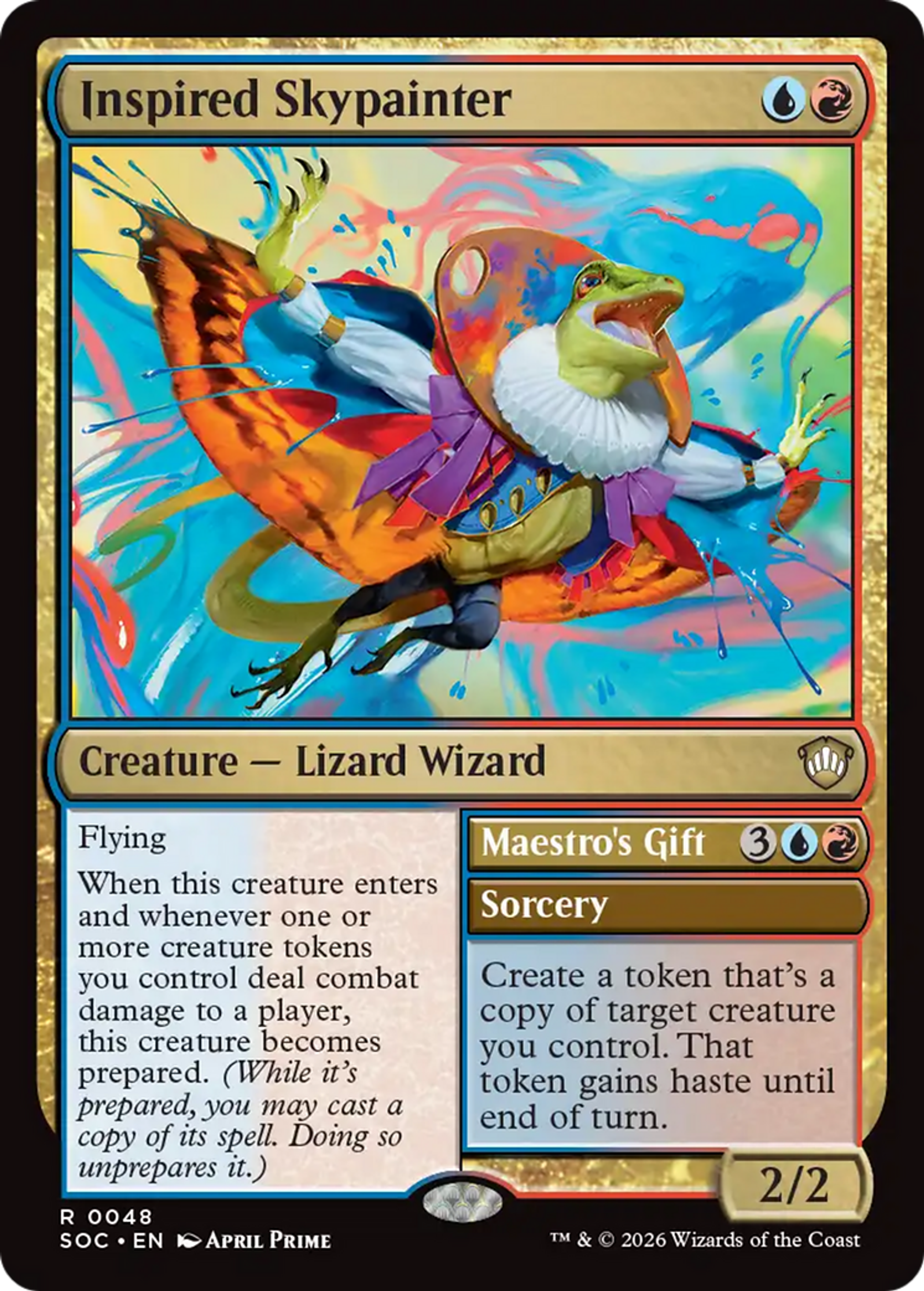 Inspired Skypainter // Maestro's Gift — Secrets of Strixhaven Commander — Magic: The Gathering