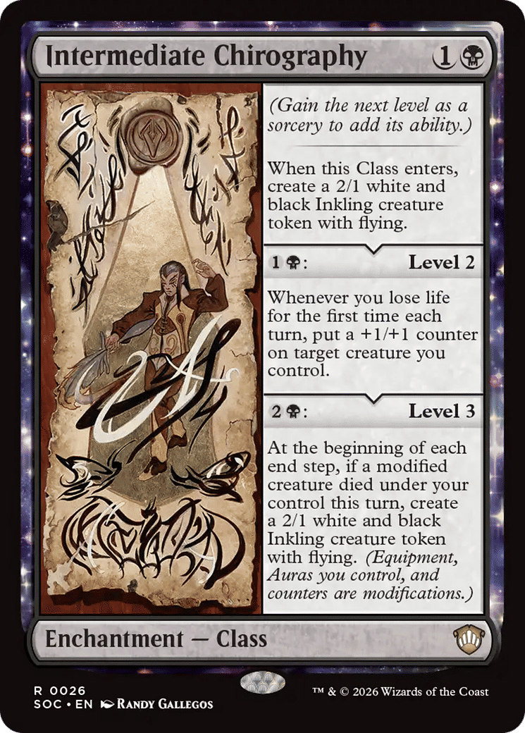 Intermediate Chirography — Secrets of Strixhaven Commander — Magic: The Gathering