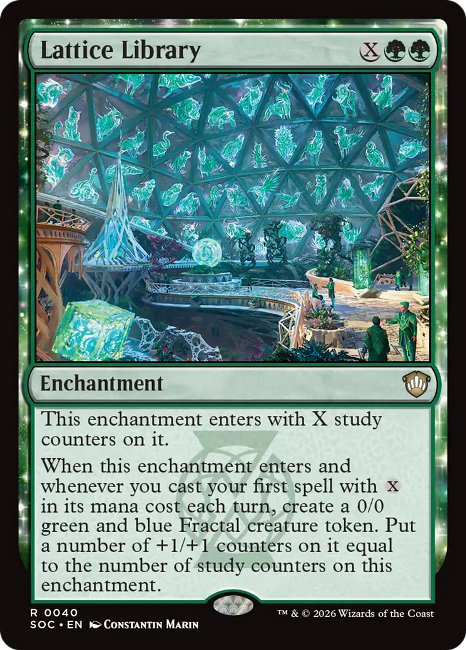 Bibliothèque de treillis — Secrets of Strixhaven Commander — Magic: The Gathering