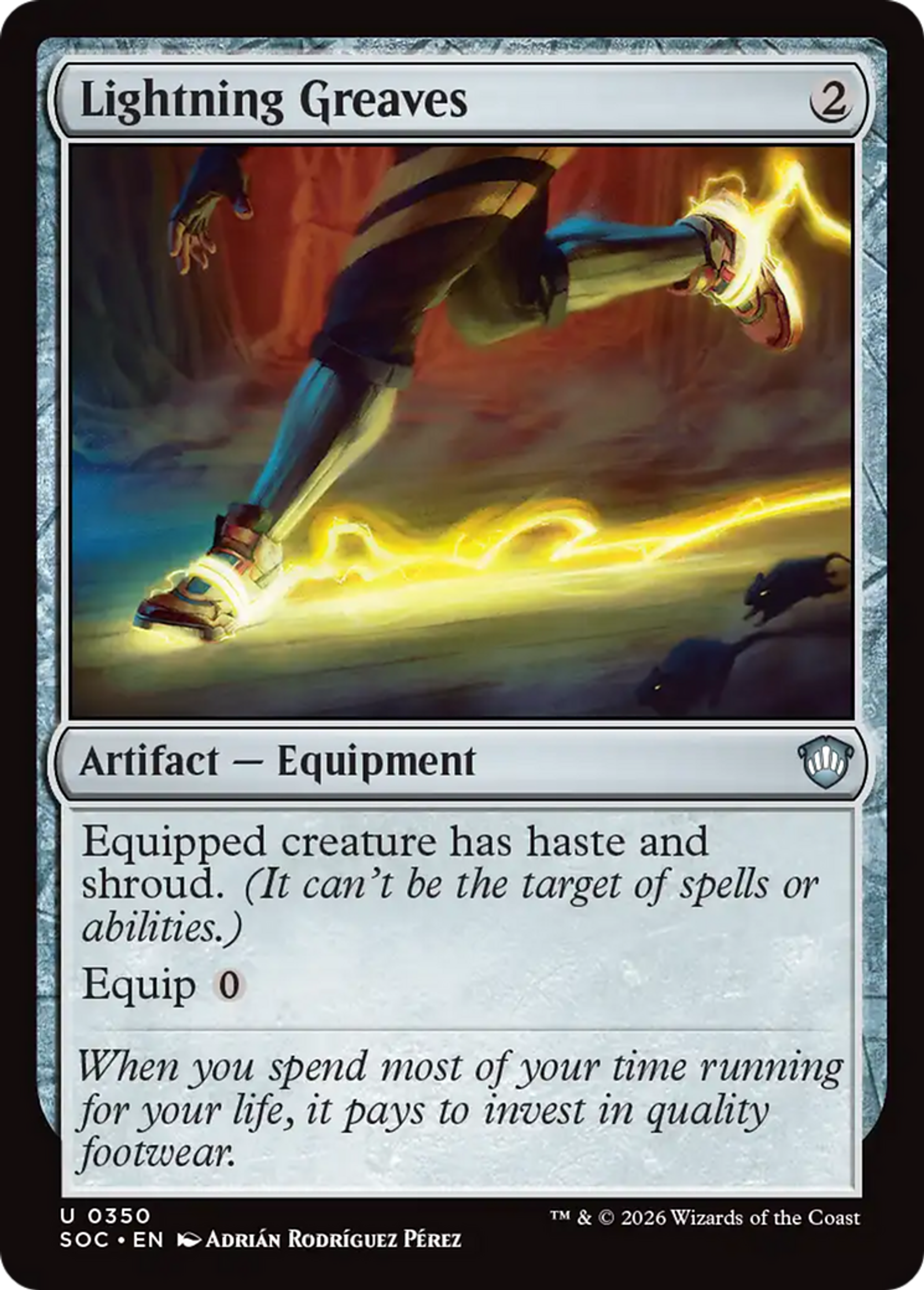 Jambières d'éclair — Secrets of Strixhaven Commander — Magic: The Gathering
