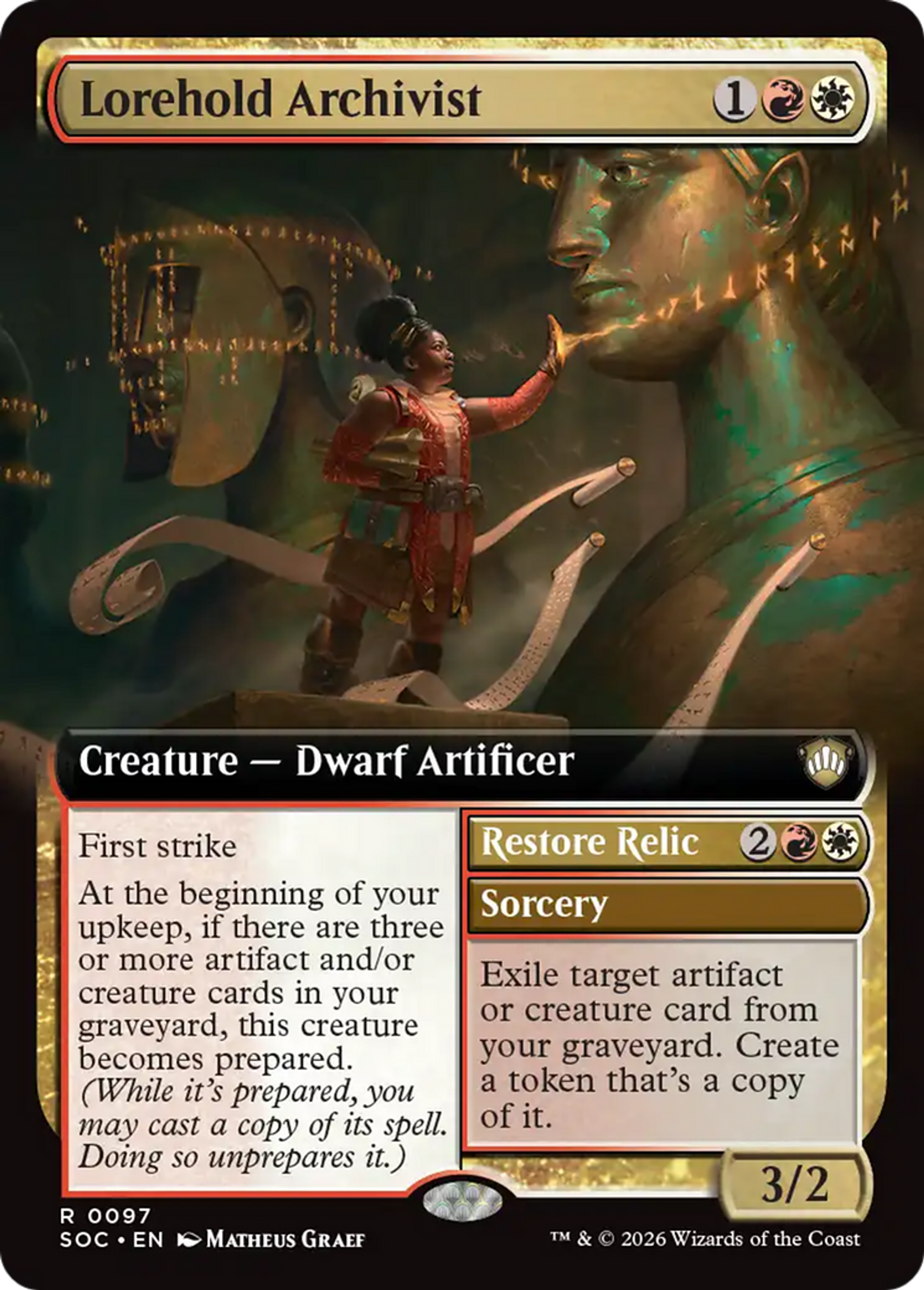 Archiviste de Forsapience // Restore Relic — Secrets of Strixhaven Commander — Magic: The Gathering