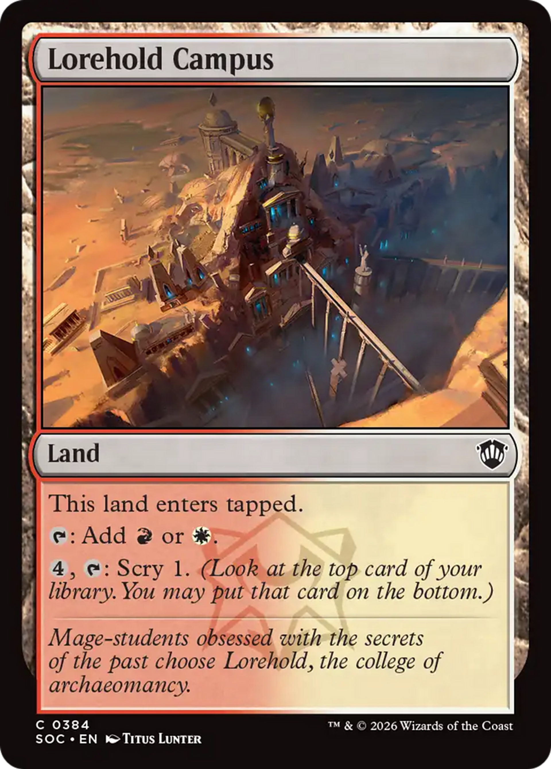 Campus de Forsapience — Secrets of Strixhaven Commander — Magic: The Gathering
