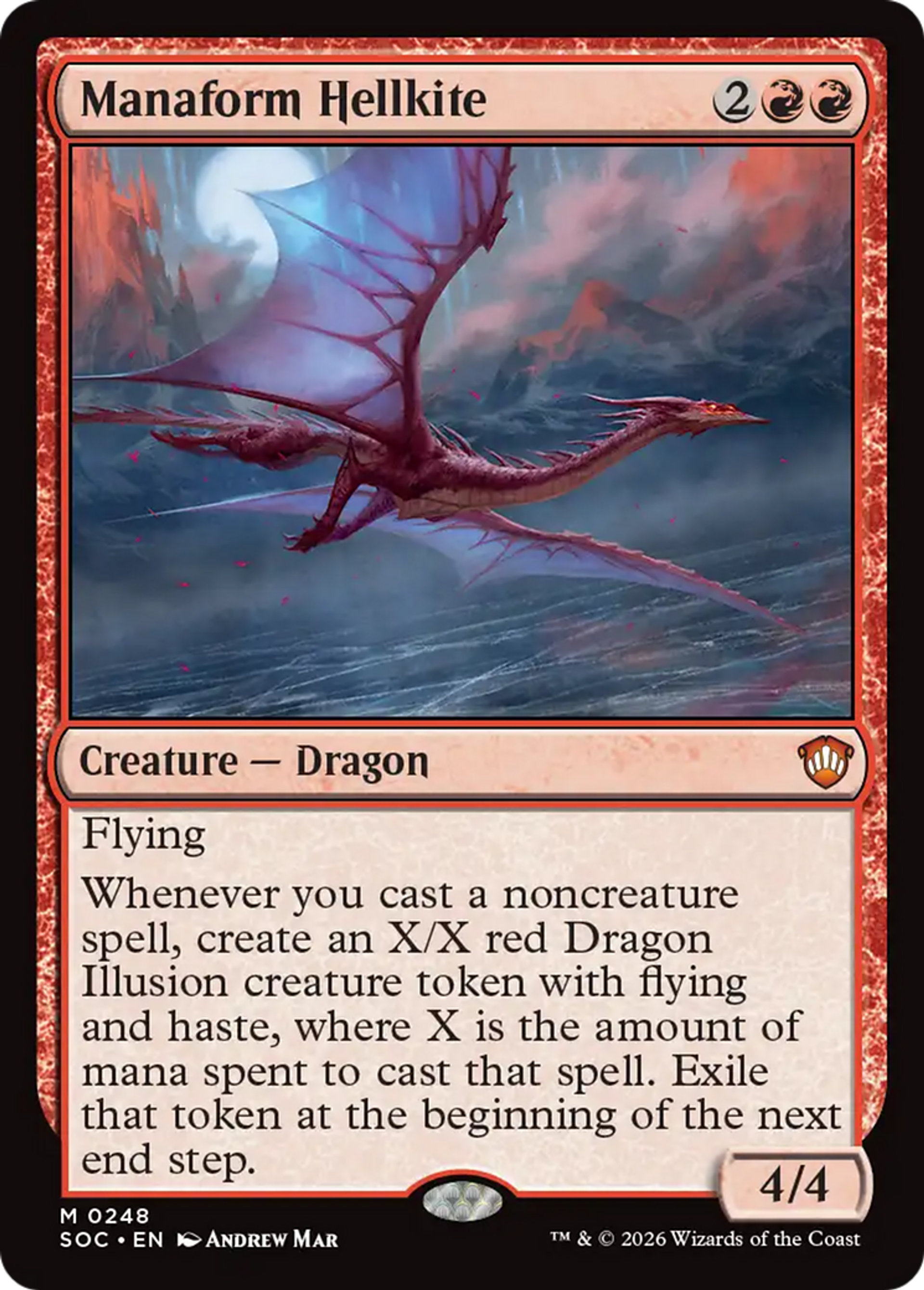Manaform Hellkite — Secrets of Strixhaven Commander — Magic: The Gathering