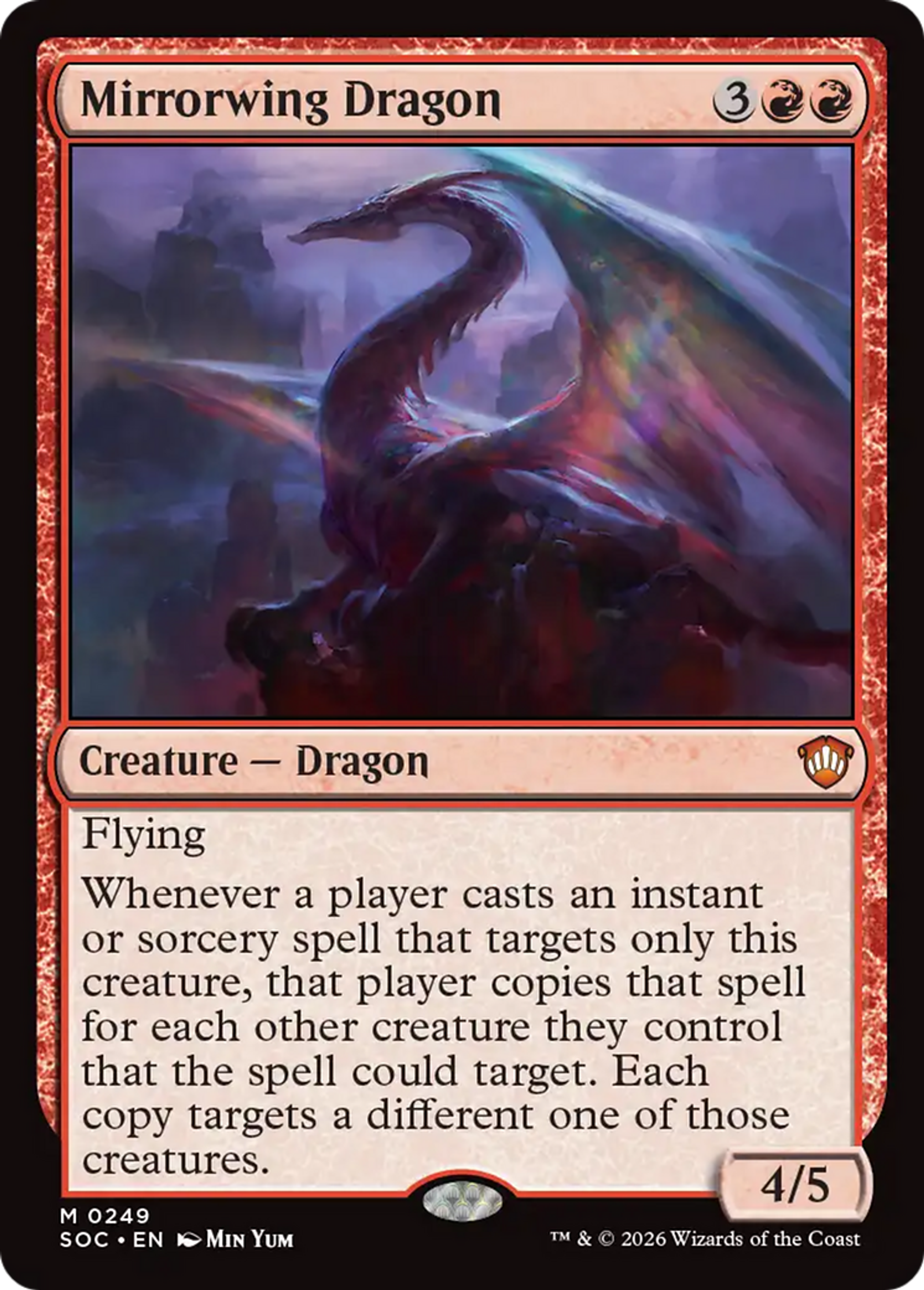 Mirrorwing Dragon — Secrets of Strixhaven Commander — Magic: The Gathering