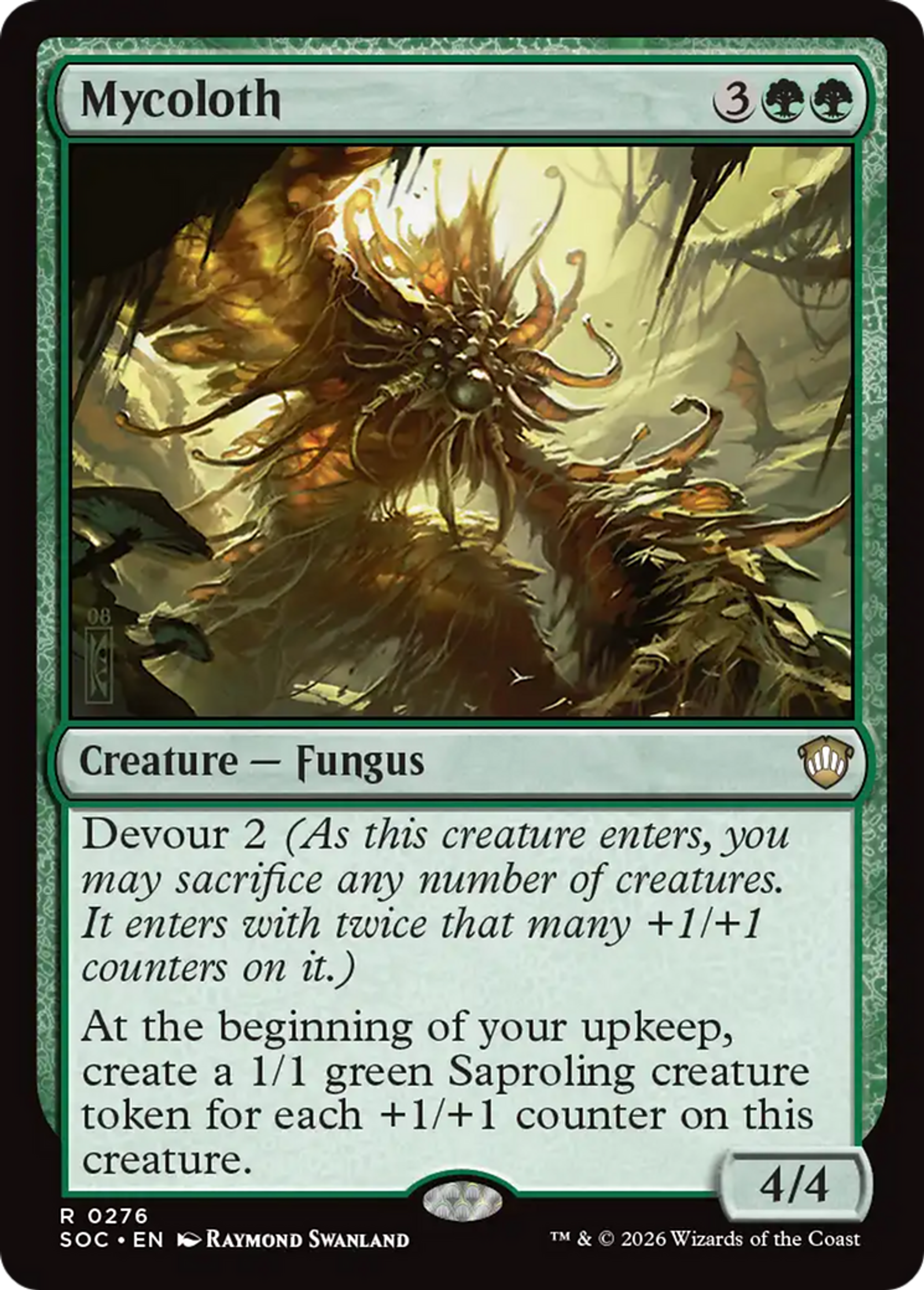 Mycoloth — Secrets of Strixhaven Commander — Magic: The Gathering