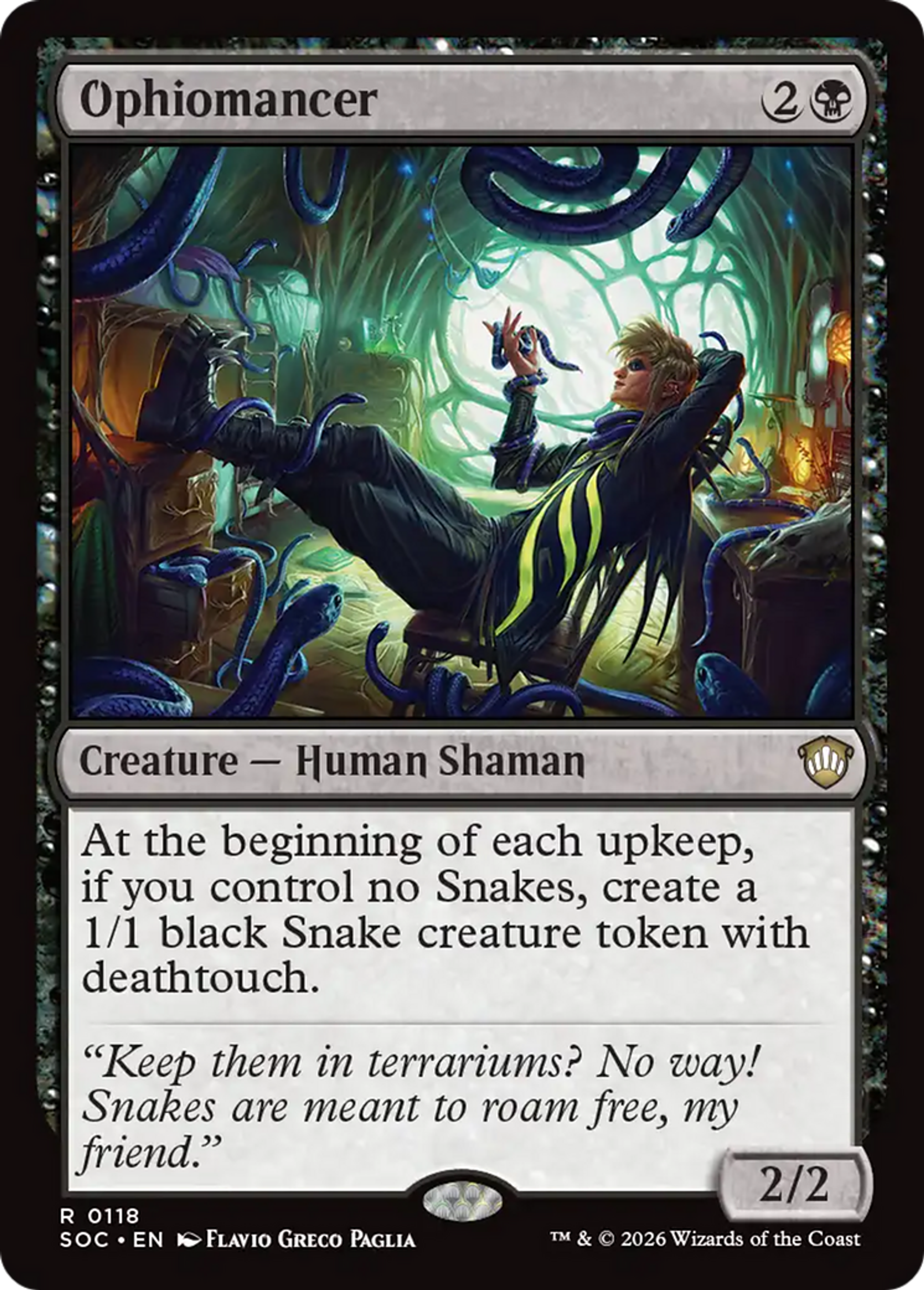 Ophiomancienne — Secrets of Strixhaven Commander — Magic: The Gathering