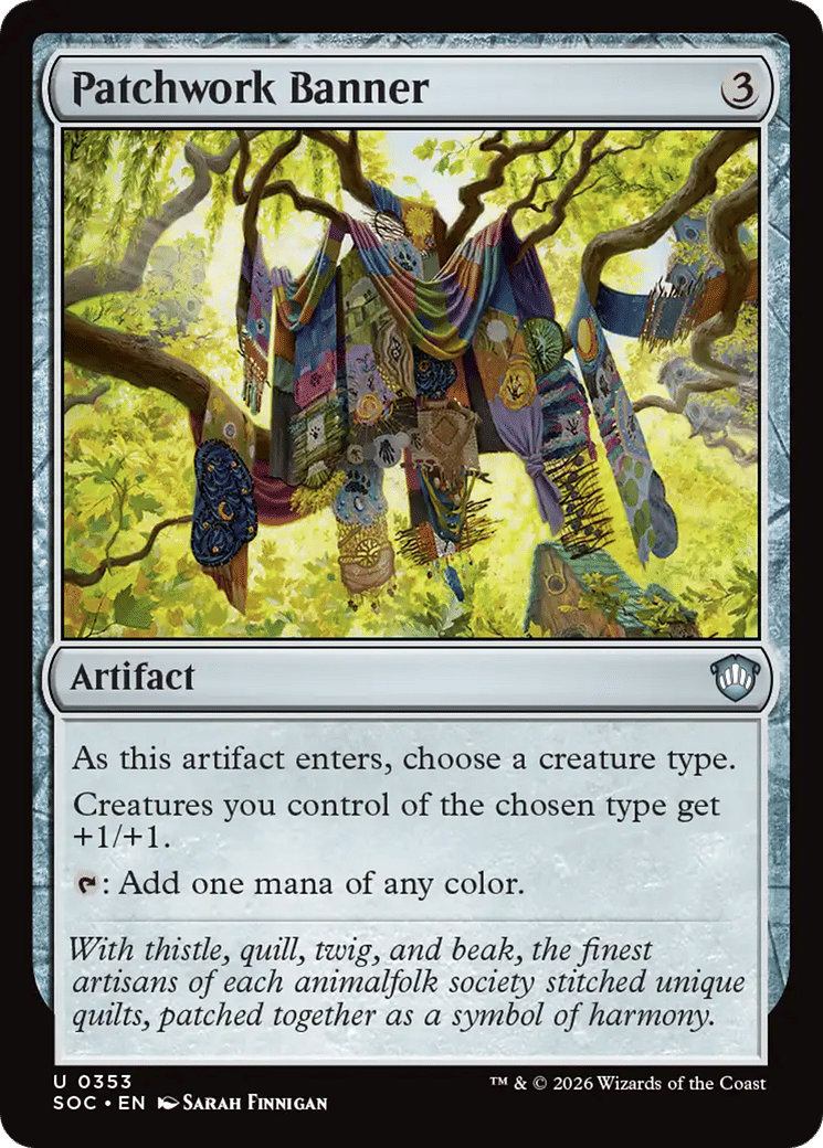 Patchwork Banner from Secrets of Strixhaven Commander - Magic: The Gathering