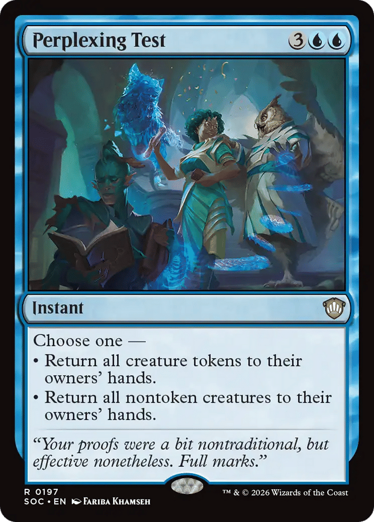 Perplexing Test — Secrets of Strixhaven Commander — Magic: The Gathering