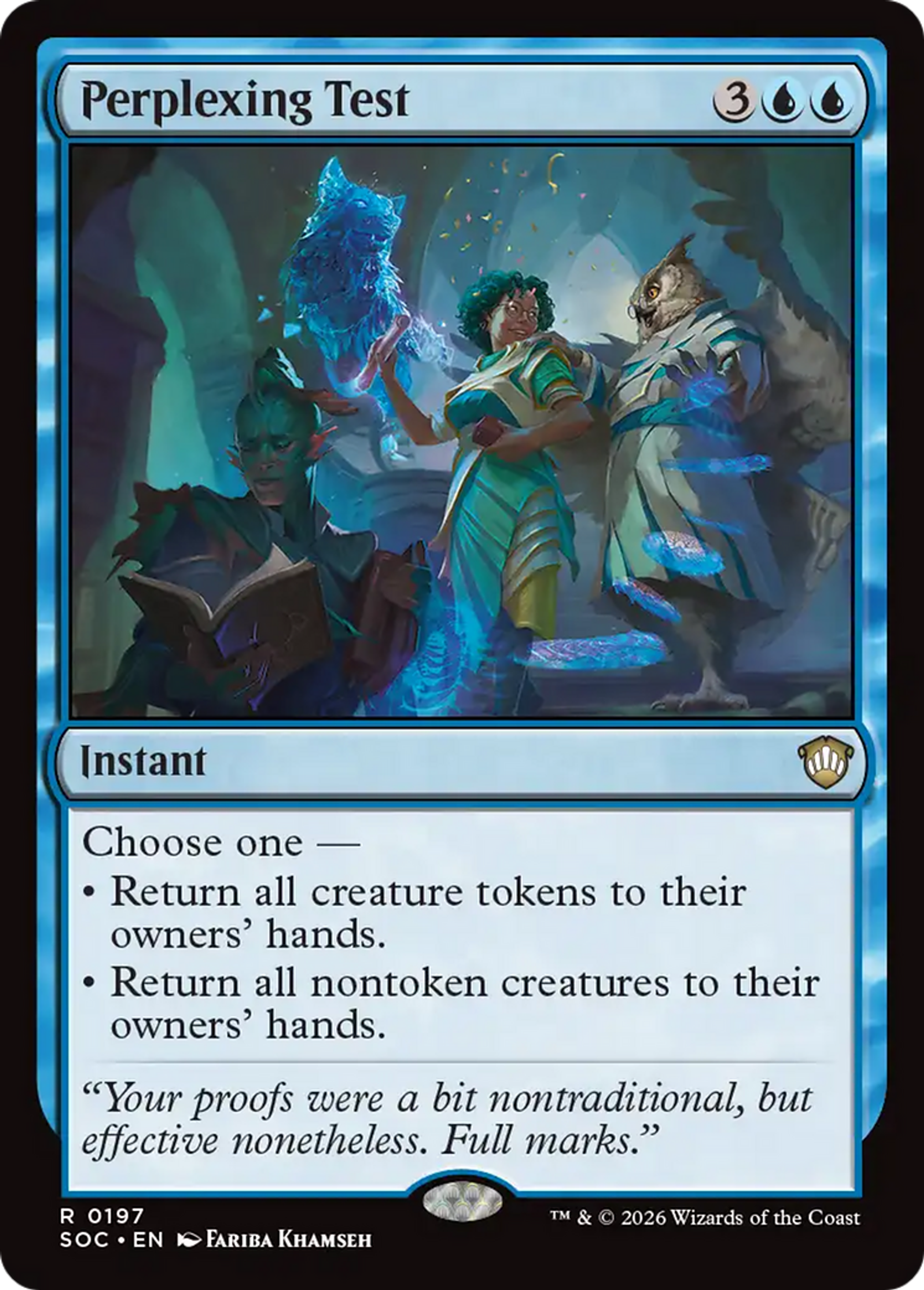 Perplexing Test — Secrets of Strixhaven Commander — Magic: The Gathering