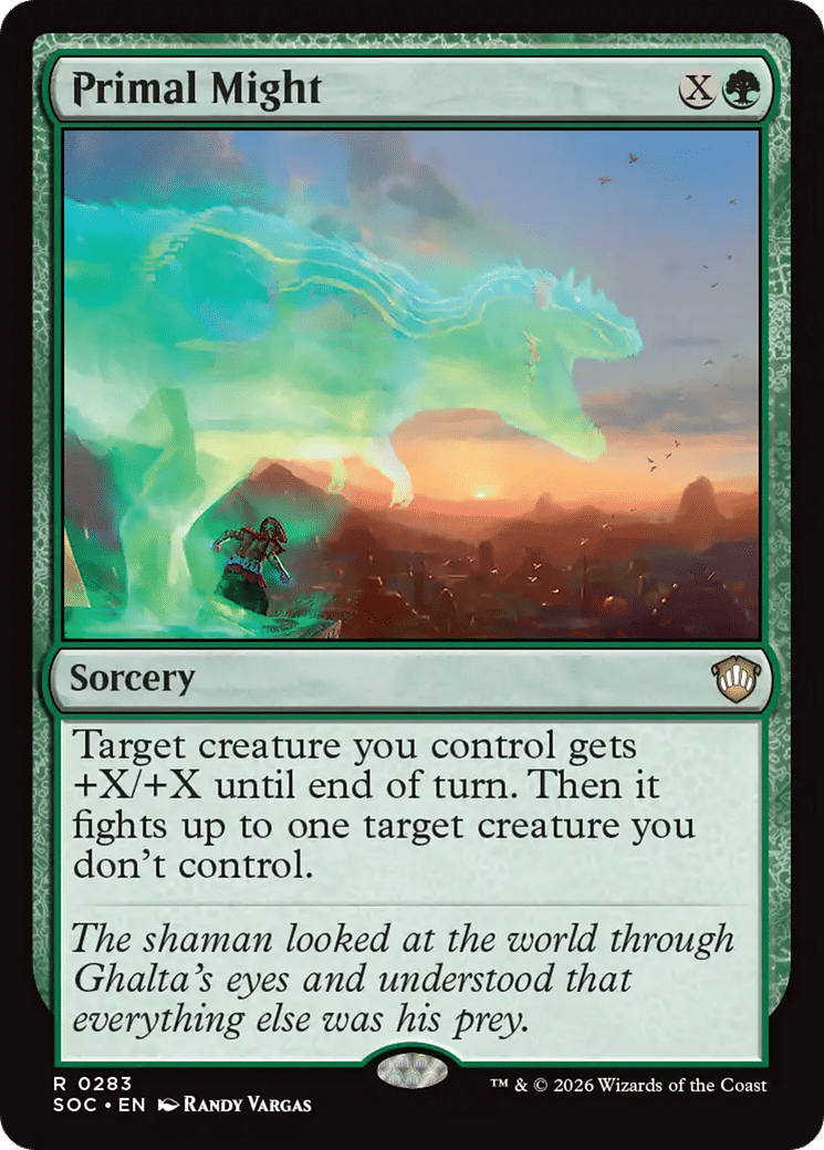 Primal Might — Secrets of Strixhaven Commander — Magic: The Gathering