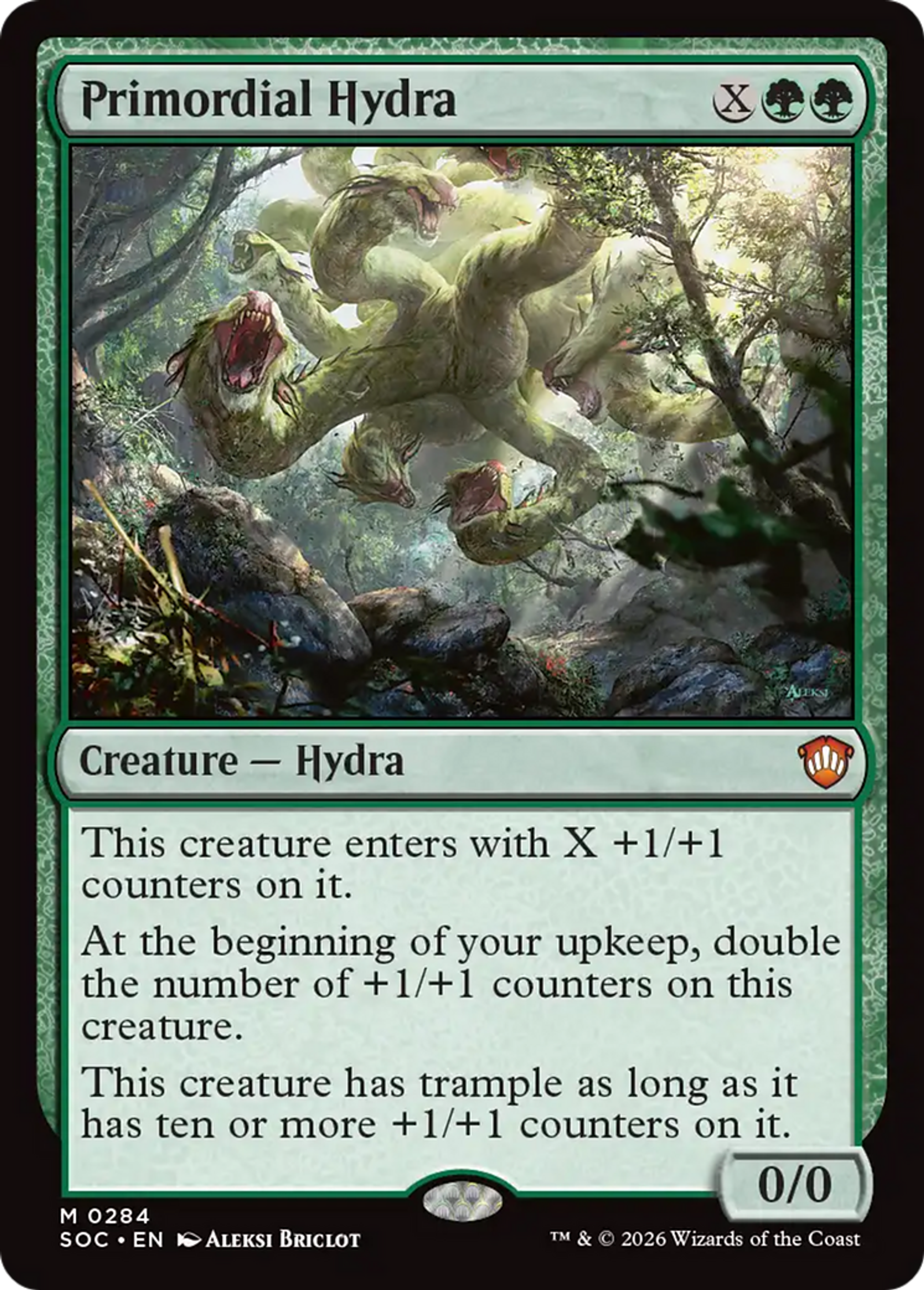 Hydre primordiale — Secrets of Strixhaven Commander — Magic: The Gathering
