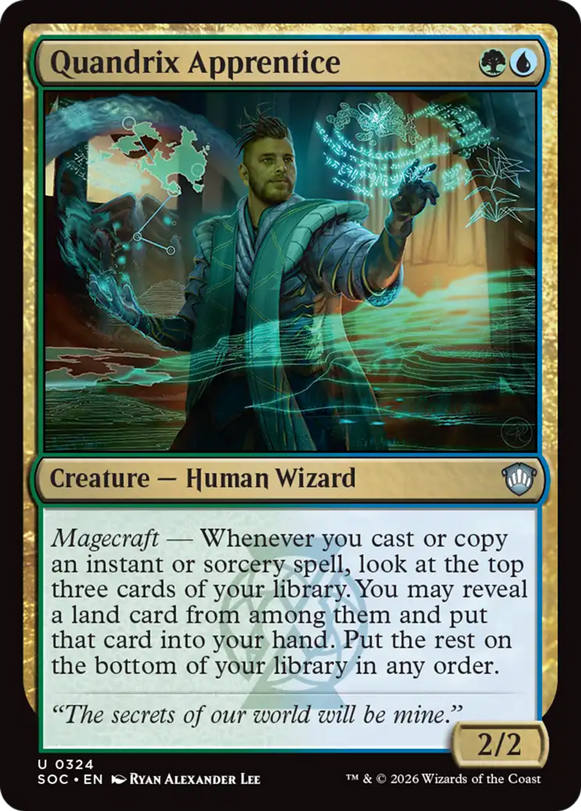 Apprenti de Quandrix — Secrets of Strixhaven Commander — Magic: The Gathering