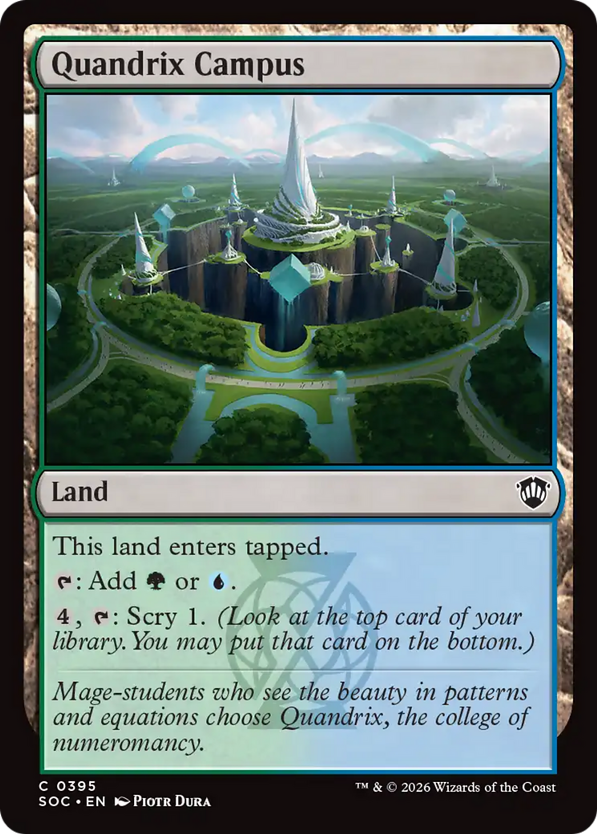Campus de Quandrix — Secrets of Strixhaven Commander — Magic: The Gathering