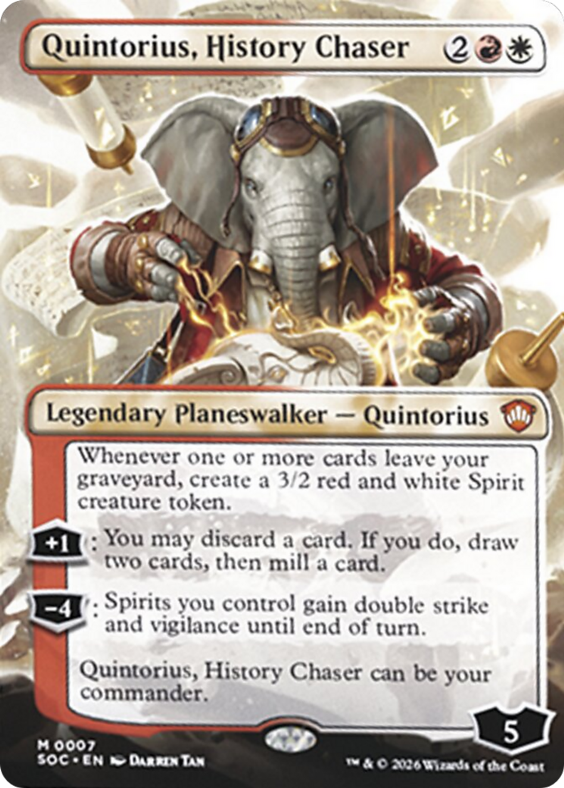 Quintorius, History Chaser — Secrets of Strixhaven Commander — Magic: The Gathering