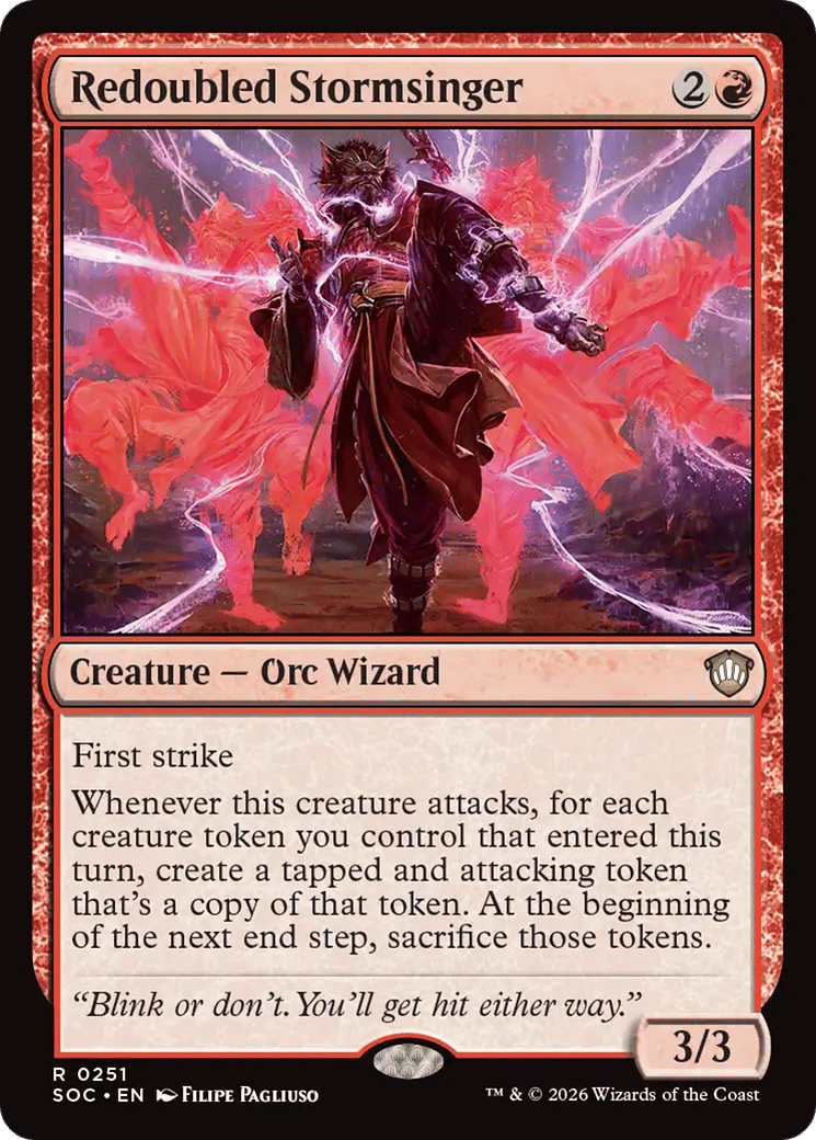 Redoubled Stormsinger — Secrets of Strixhaven Commander — Magic: The Gathering