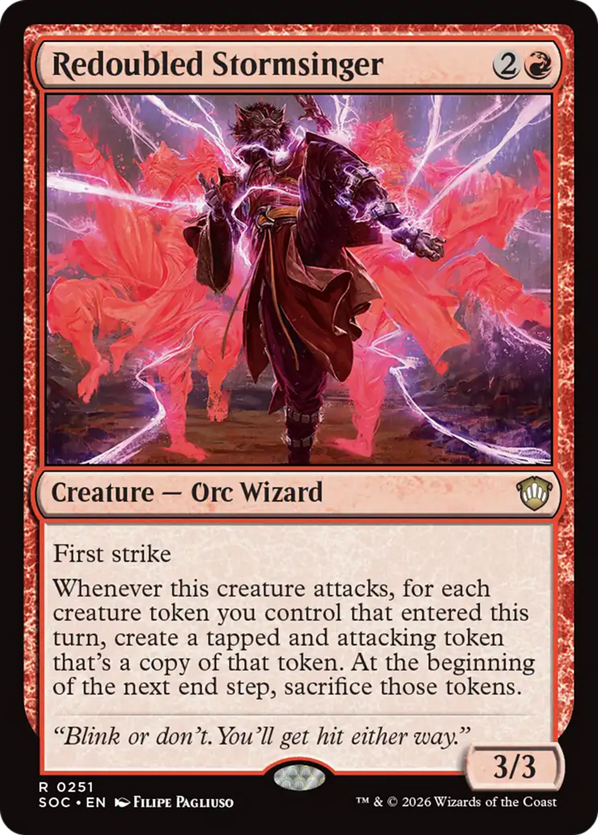 Chanteur d'orage redoublé — Secrets of Strixhaven Commander — Magic: The Gathering
