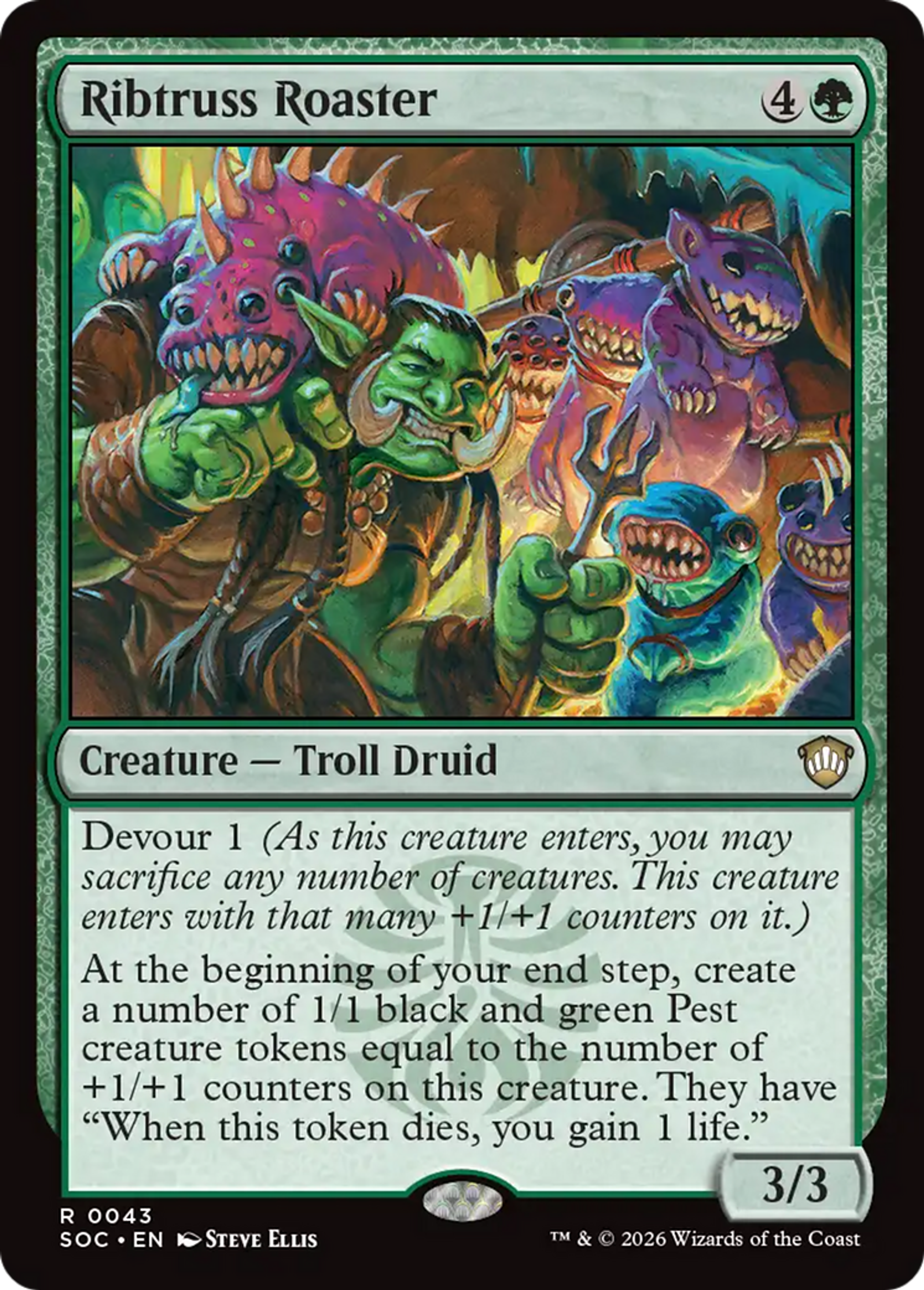 Ribtruss Roaster — Secrets of Strixhaven Commander — Magic: The Gathering