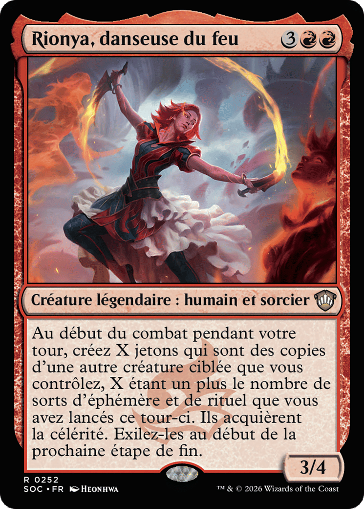 Rionya, danseuse du feu — Secrets of Strixhaven Commander — Magic: The Gathering