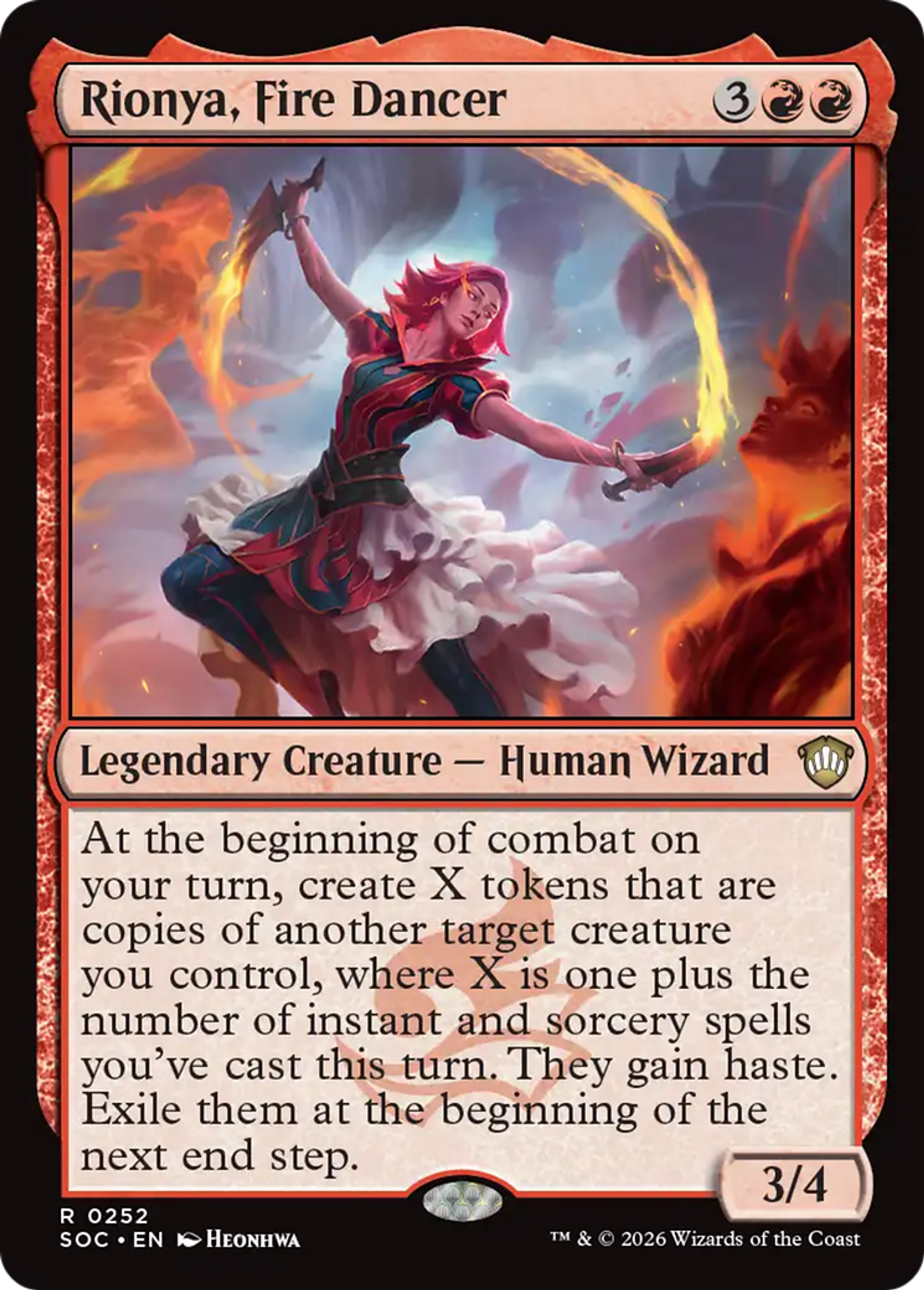 Rionya, danseuse du feu — Secrets of Strixhaven Commander — Magic: The Gathering