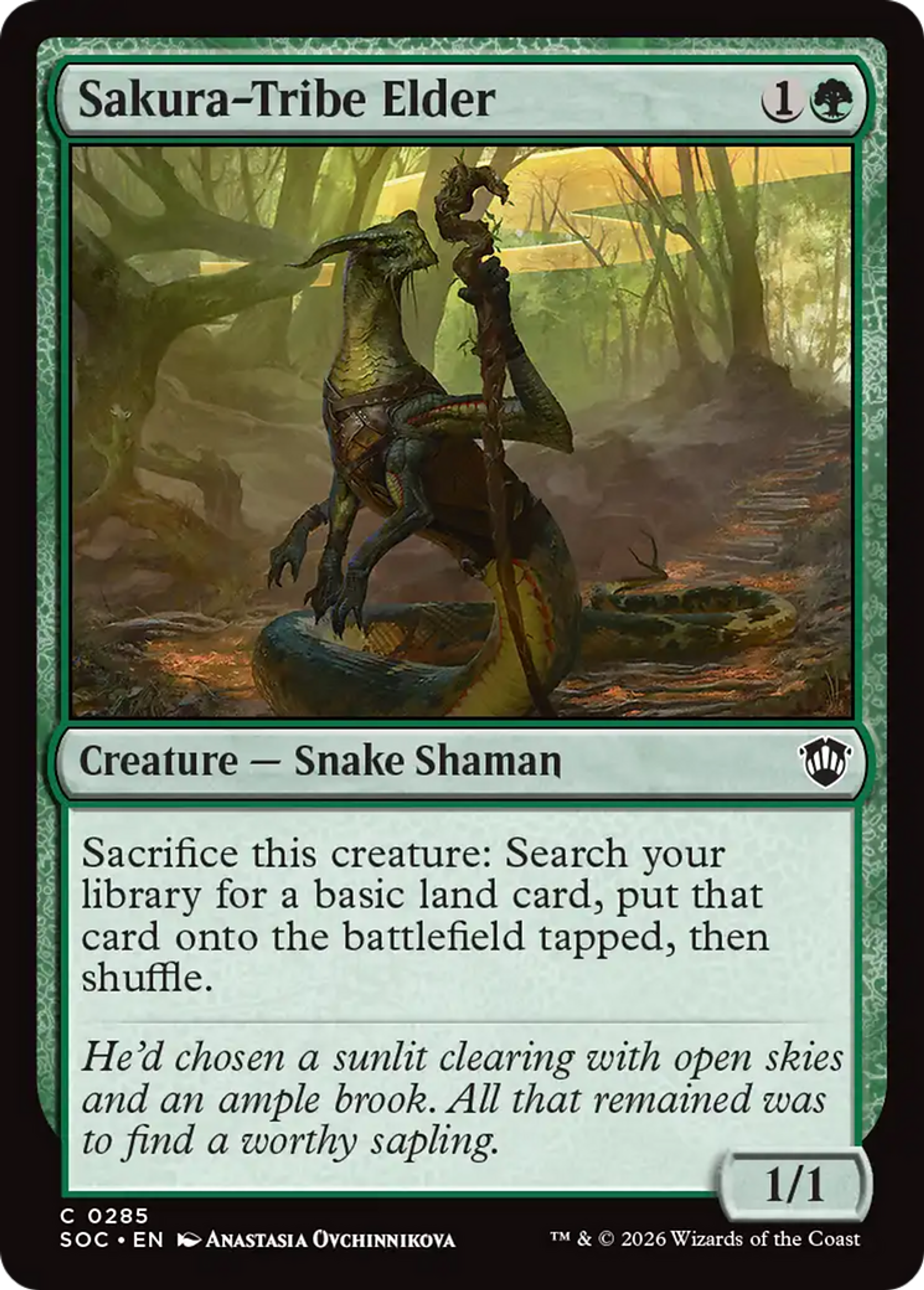 Ancêtre de la tribu Sakura — Secrets of Strixhaven Commander — Magic: The Gathering