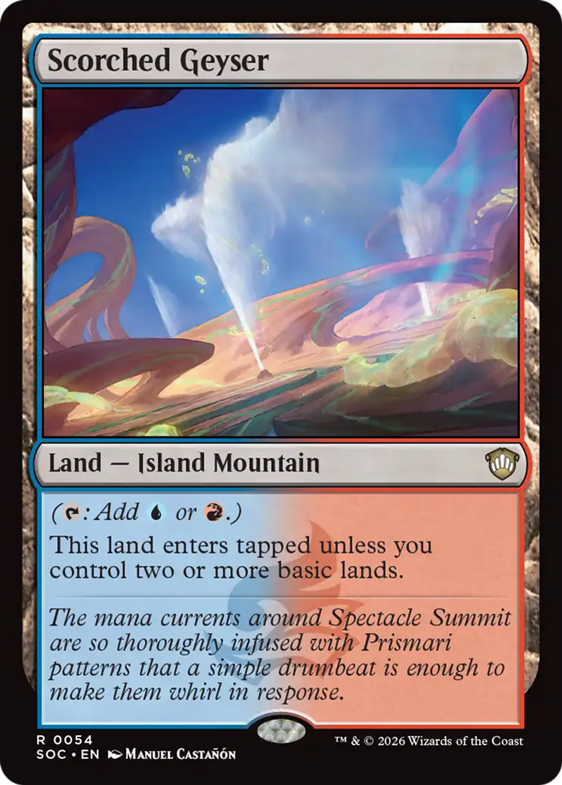 Scorched Geyser — Secrets of Strixhaven Commander — Magic: The Gathering