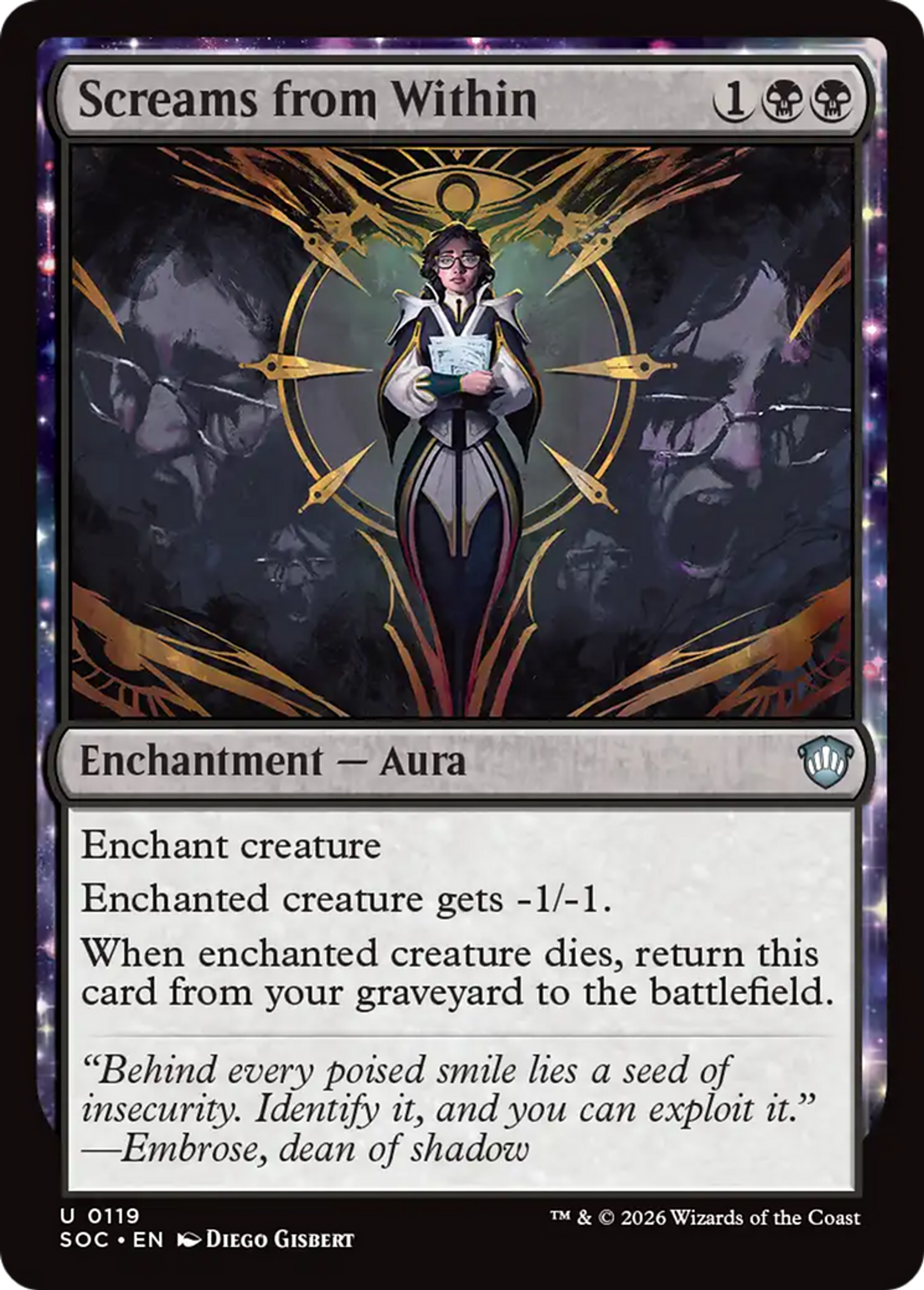 Hurlements du dedans — Secrets of Strixhaven Commander — Magic: The Gathering