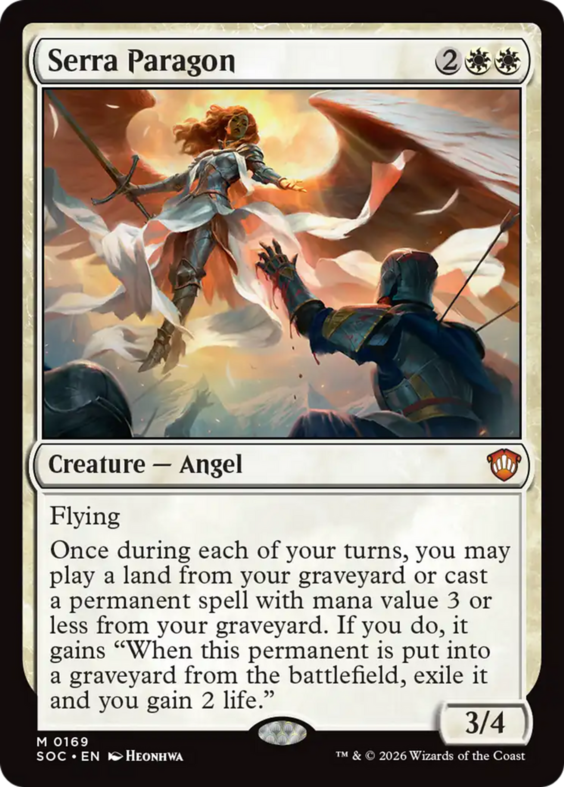 Parangon de Serra — Secrets of Strixhaven Commander — Magic: The Gathering