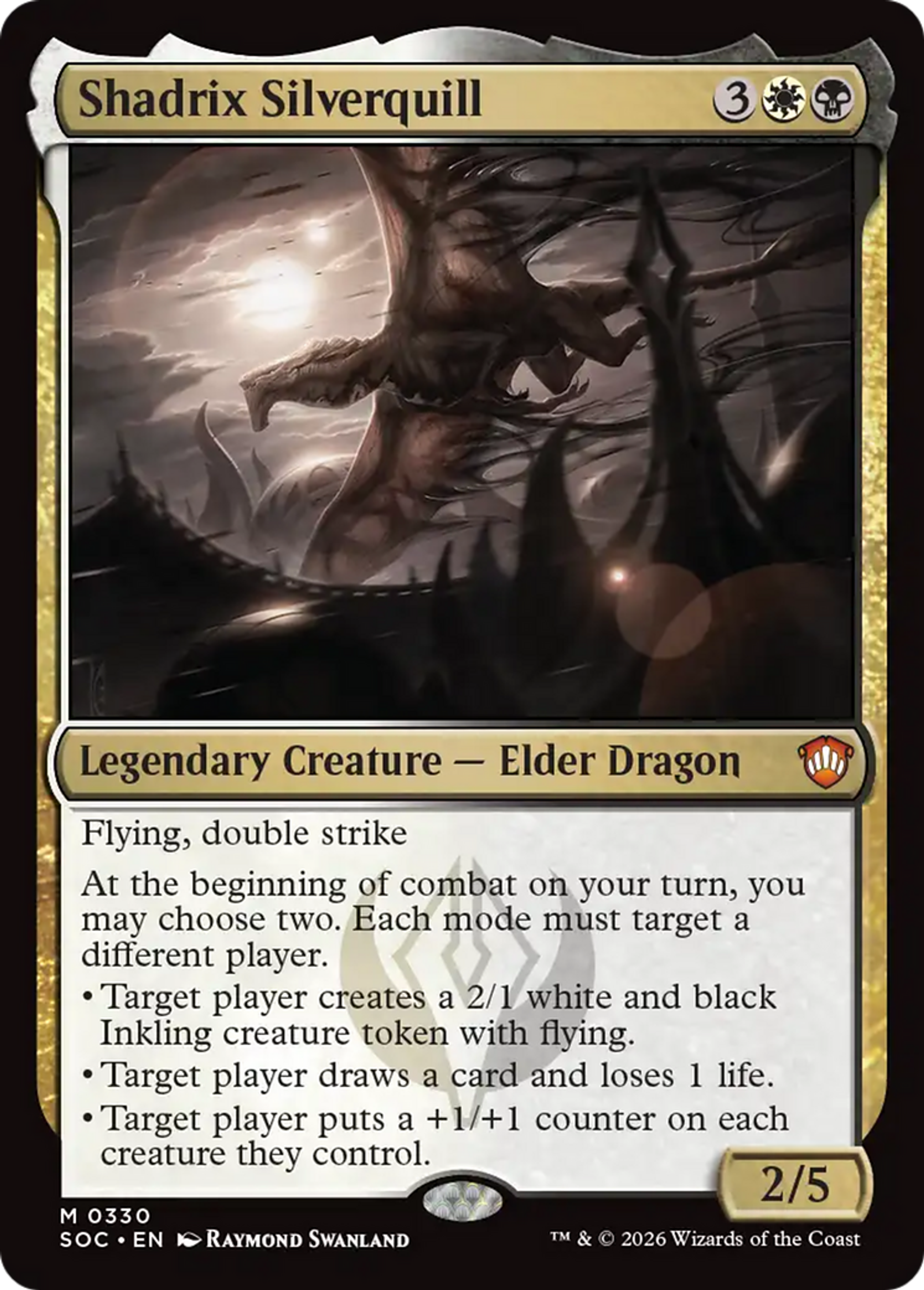 Shadrix Plumargent — Secrets of Strixhaven Commander — Magic: The Gathering