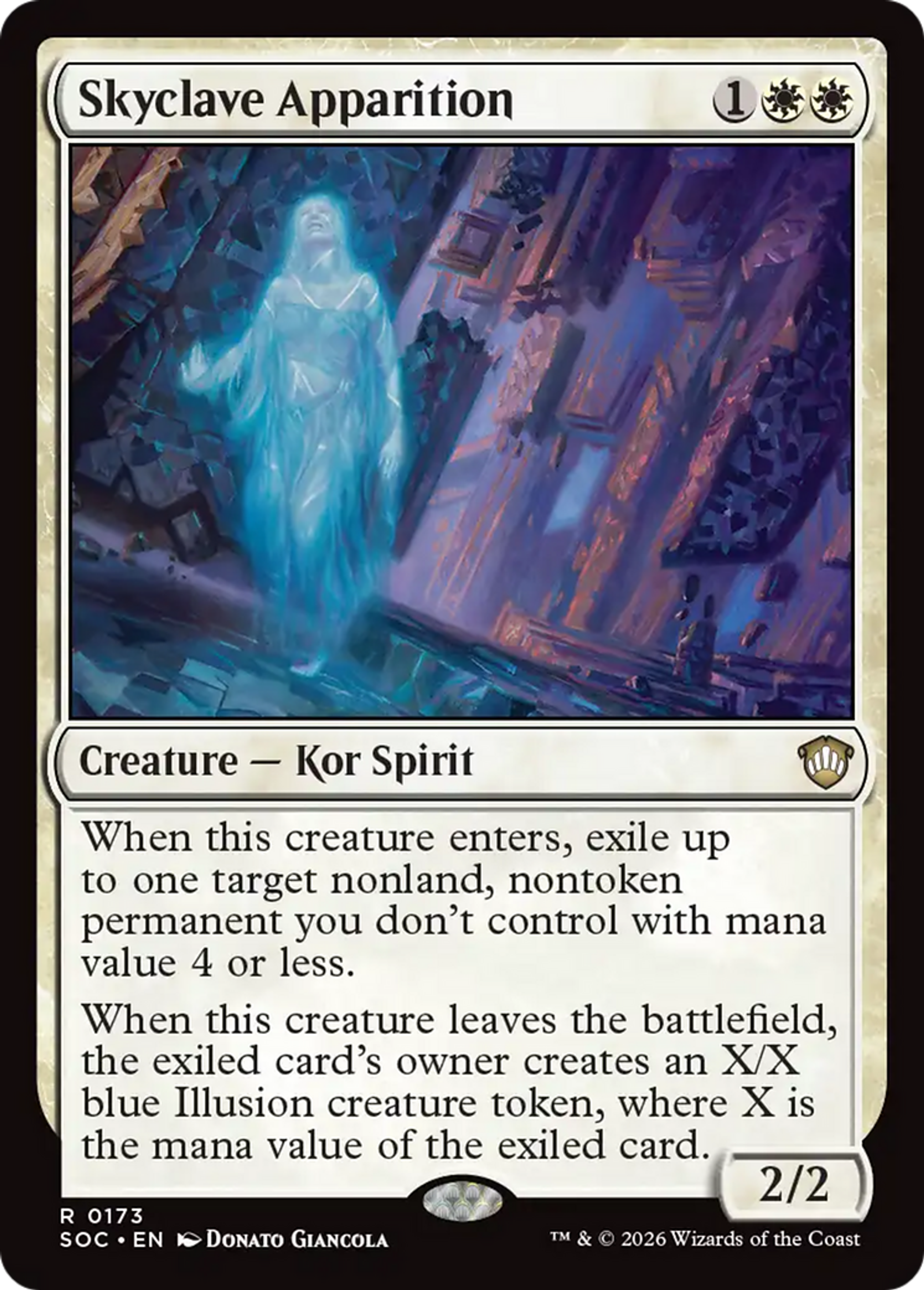 Apparition du fort céleste — Secrets of Strixhaven Commander — Magic: The Gathering