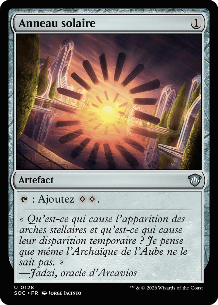 Anneau solaire — Secrets of Strixhaven Commander — Magic: The Gathering