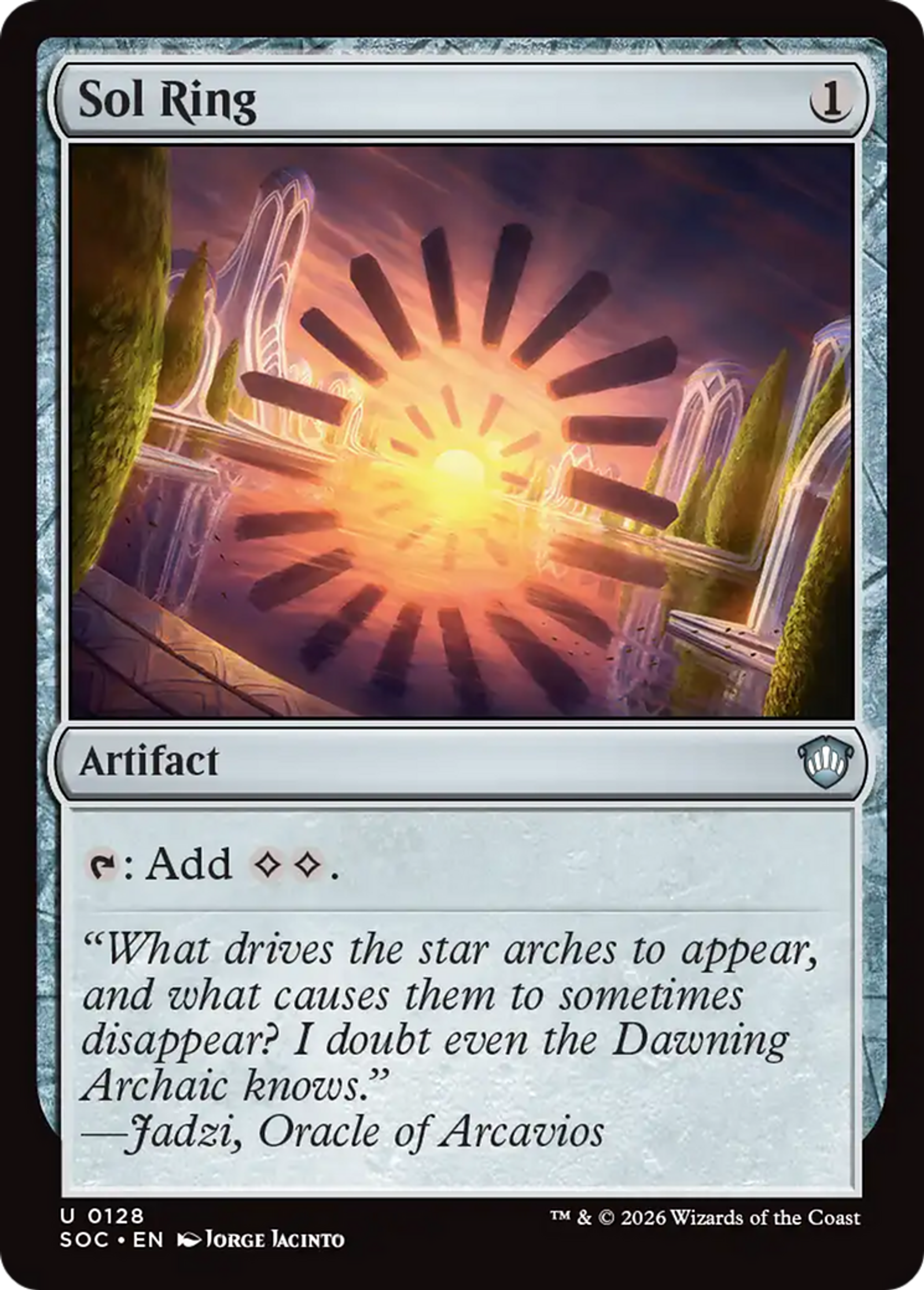 Anneau solaire — Secrets of Strixhaven Commander — Magic: The Gathering