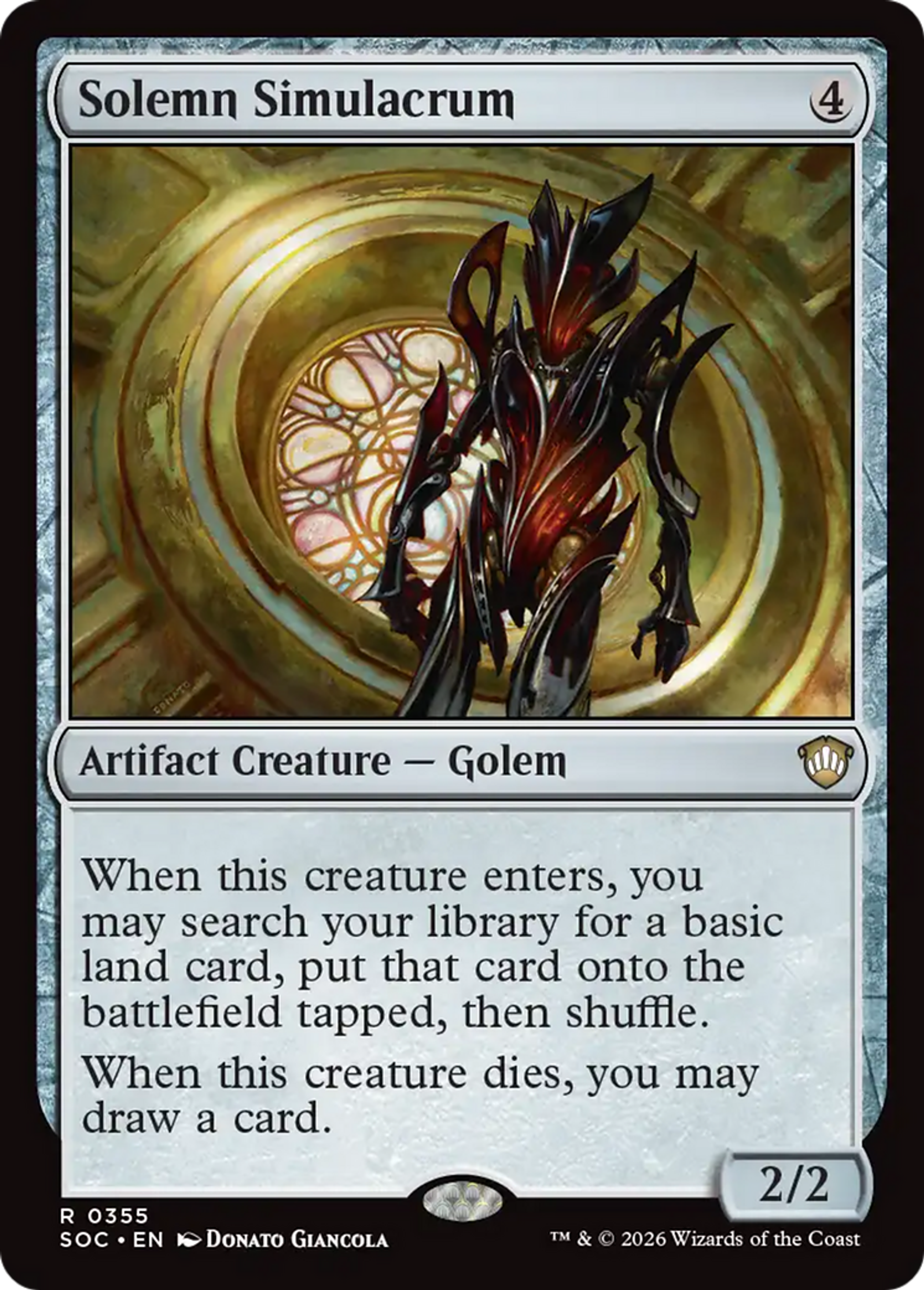 Simulacre solennel — Secrets of Strixhaven Commander — Magic: The Gathering