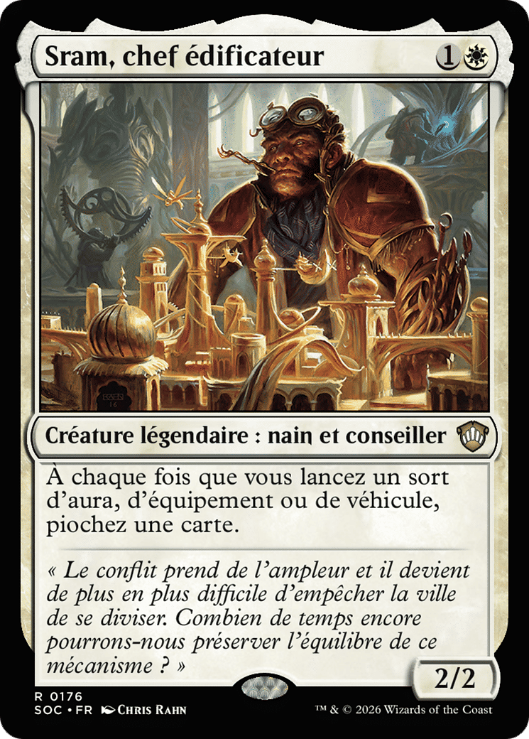 Sram, chef édificateur — Secrets of Strixhaven Commander — Magic: The Gathering