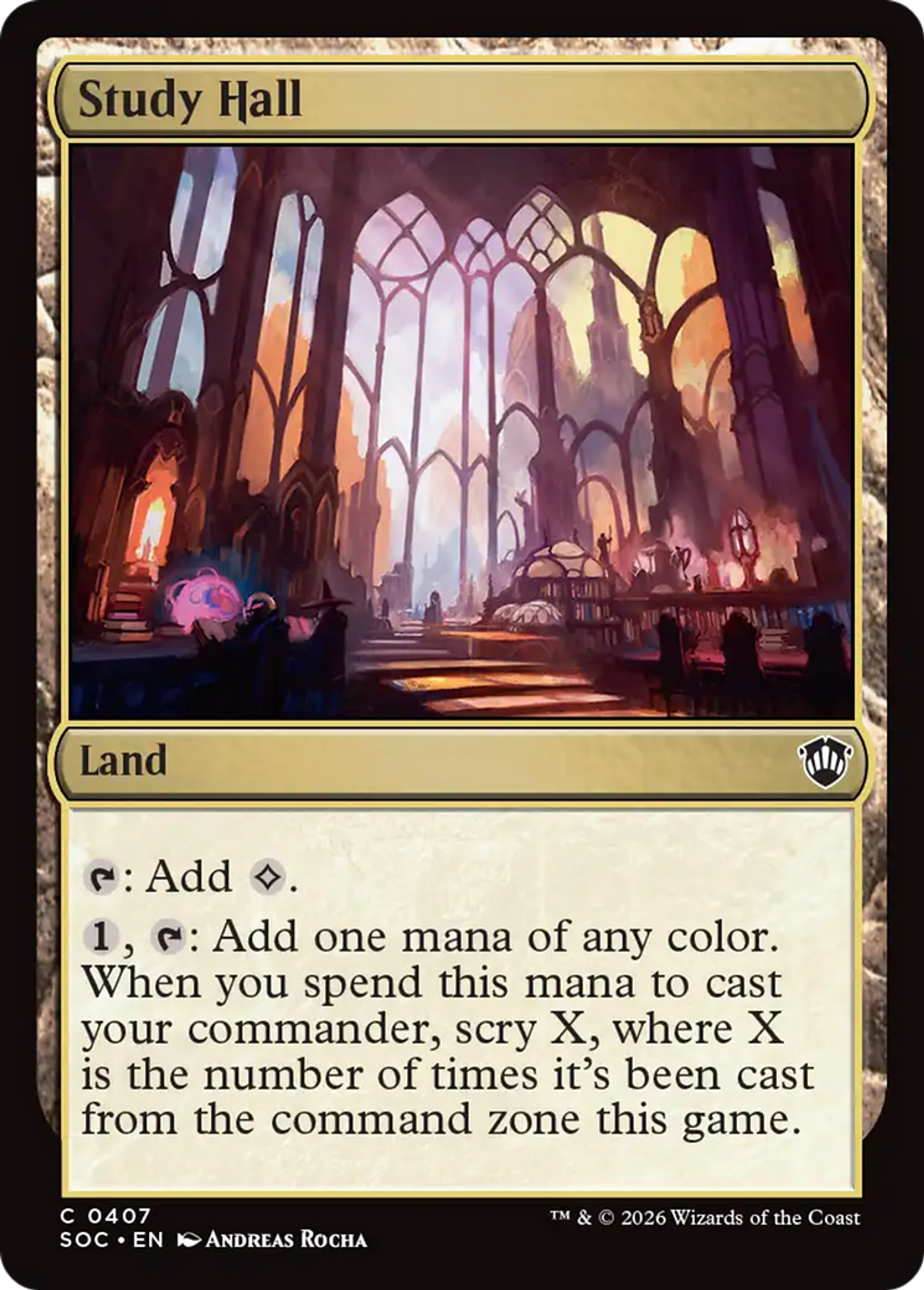 Salle d'étude — Secrets of Strixhaven Commander — Magic: The Gathering