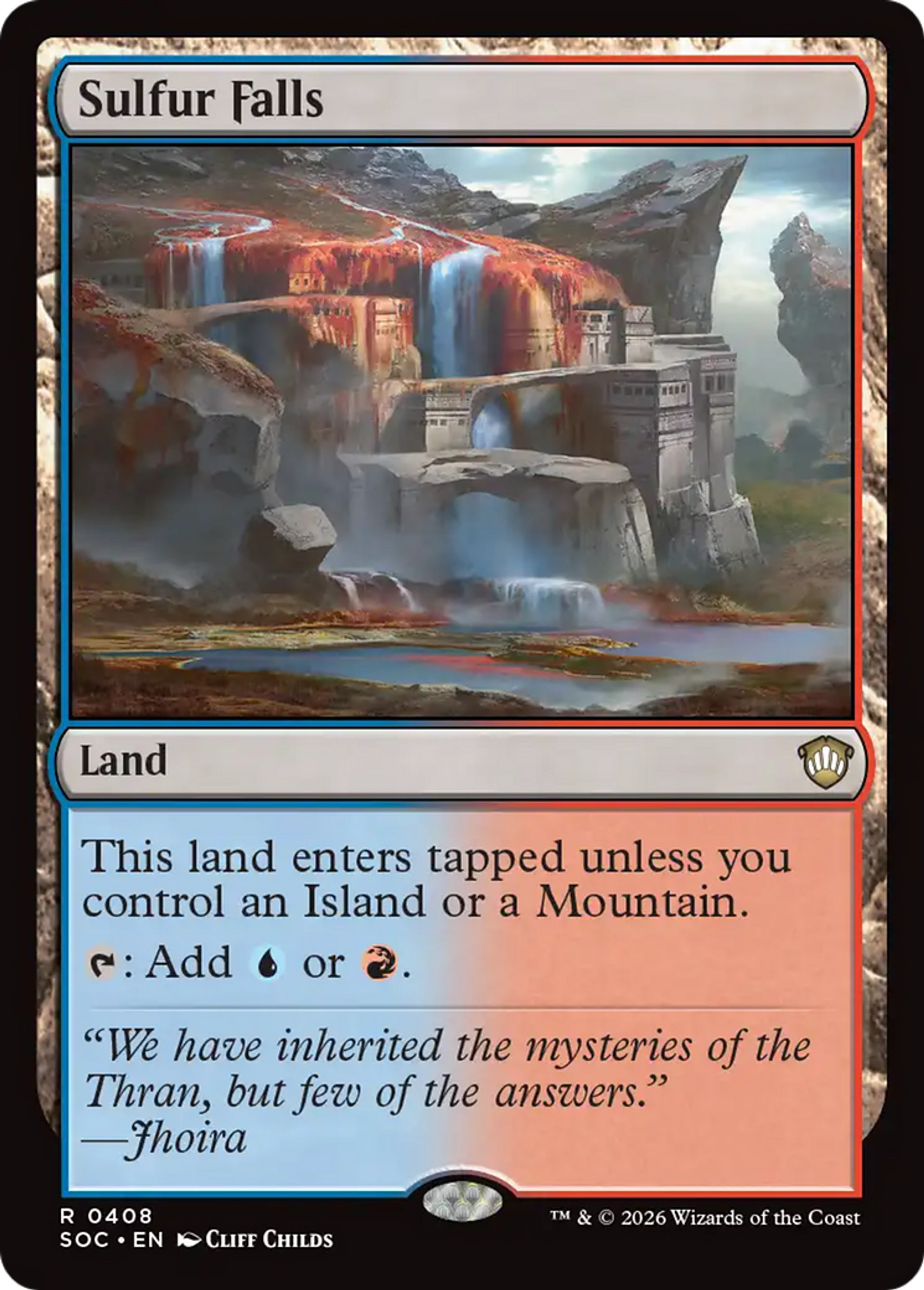 Sulfur Falls — Secrets of Strixhaven Commander — Magic: The Gathering
