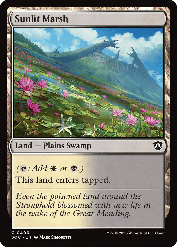Sunlit Marsh — Secrets of Strixhaven Commander — Magic: The Gathering