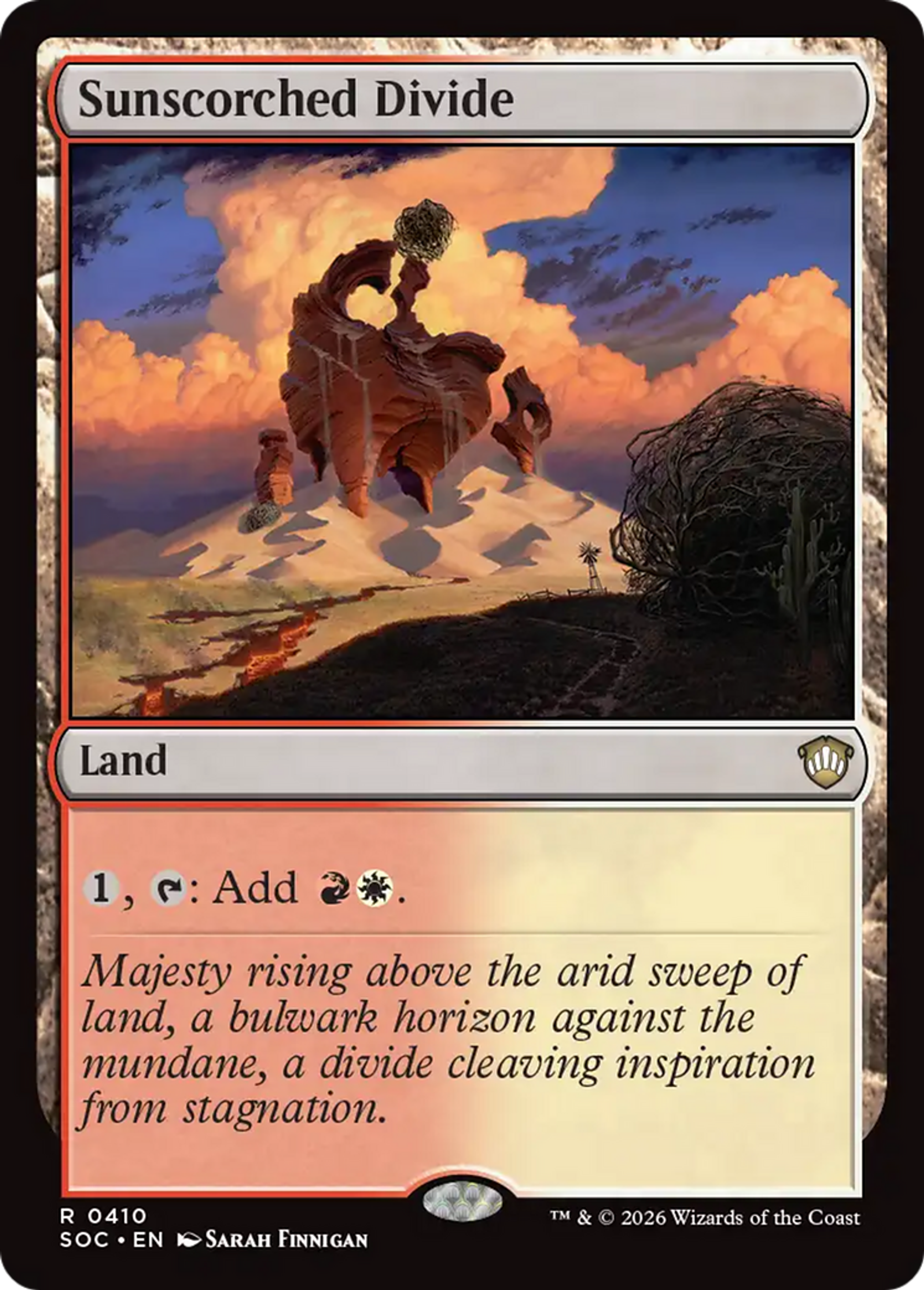 Sunscorched Divide — Secrets of Strixhaven Commander — Magic: The Gathering
