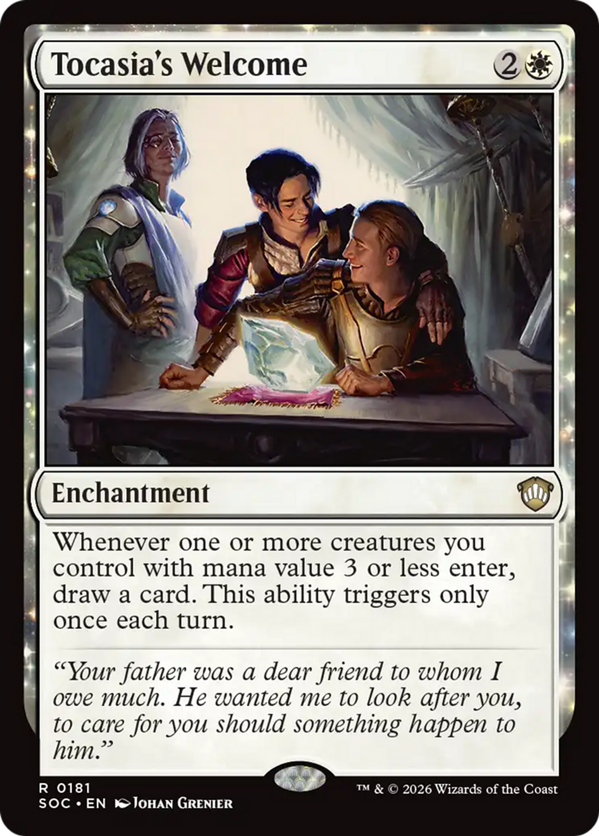 Accueil de Tocasia — Secrets of Strixhaven Commander — Magic: The Gathering