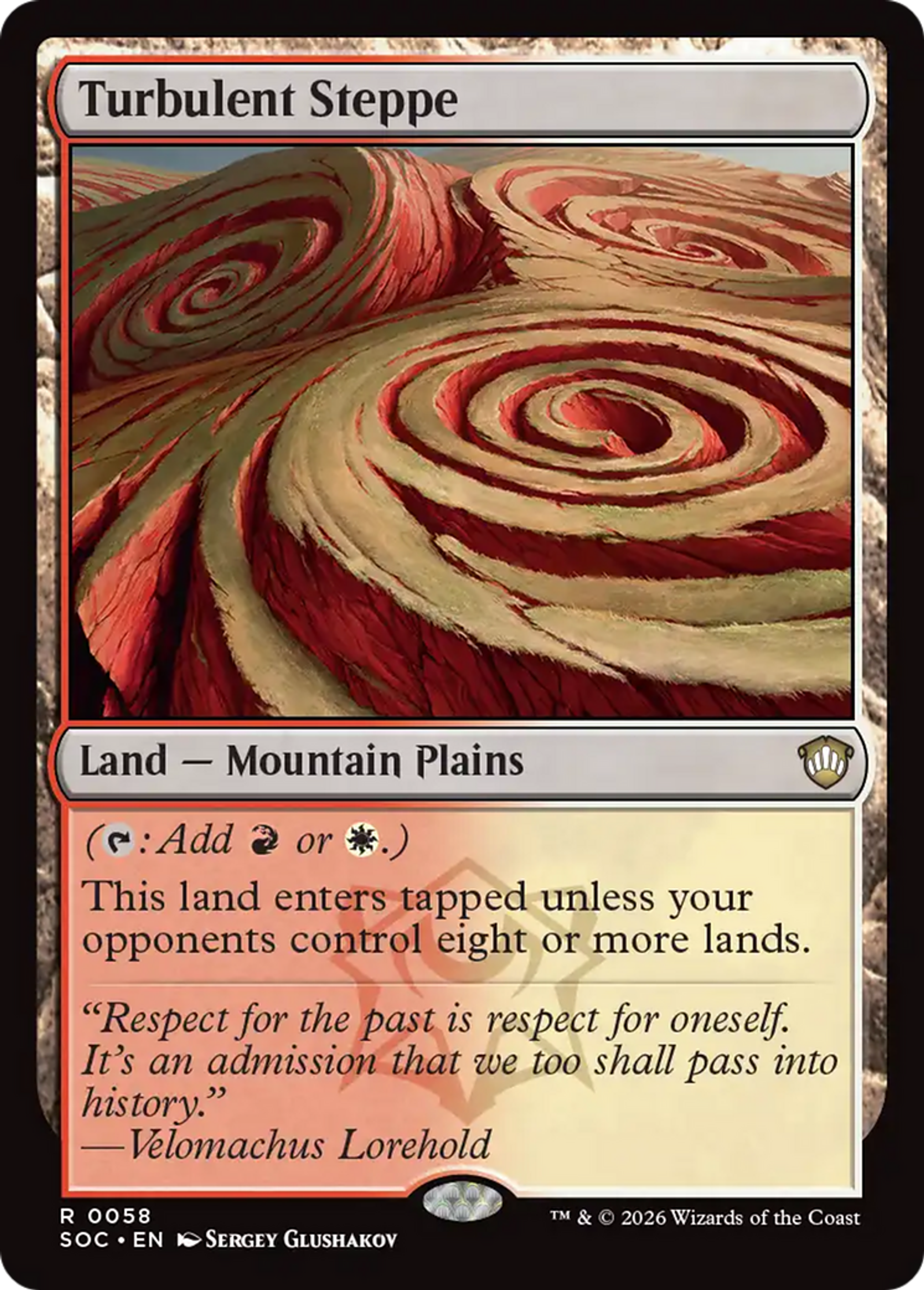 Turbulent Steppe — Secrets of Strixhaven Commander — Magic: The Gathering