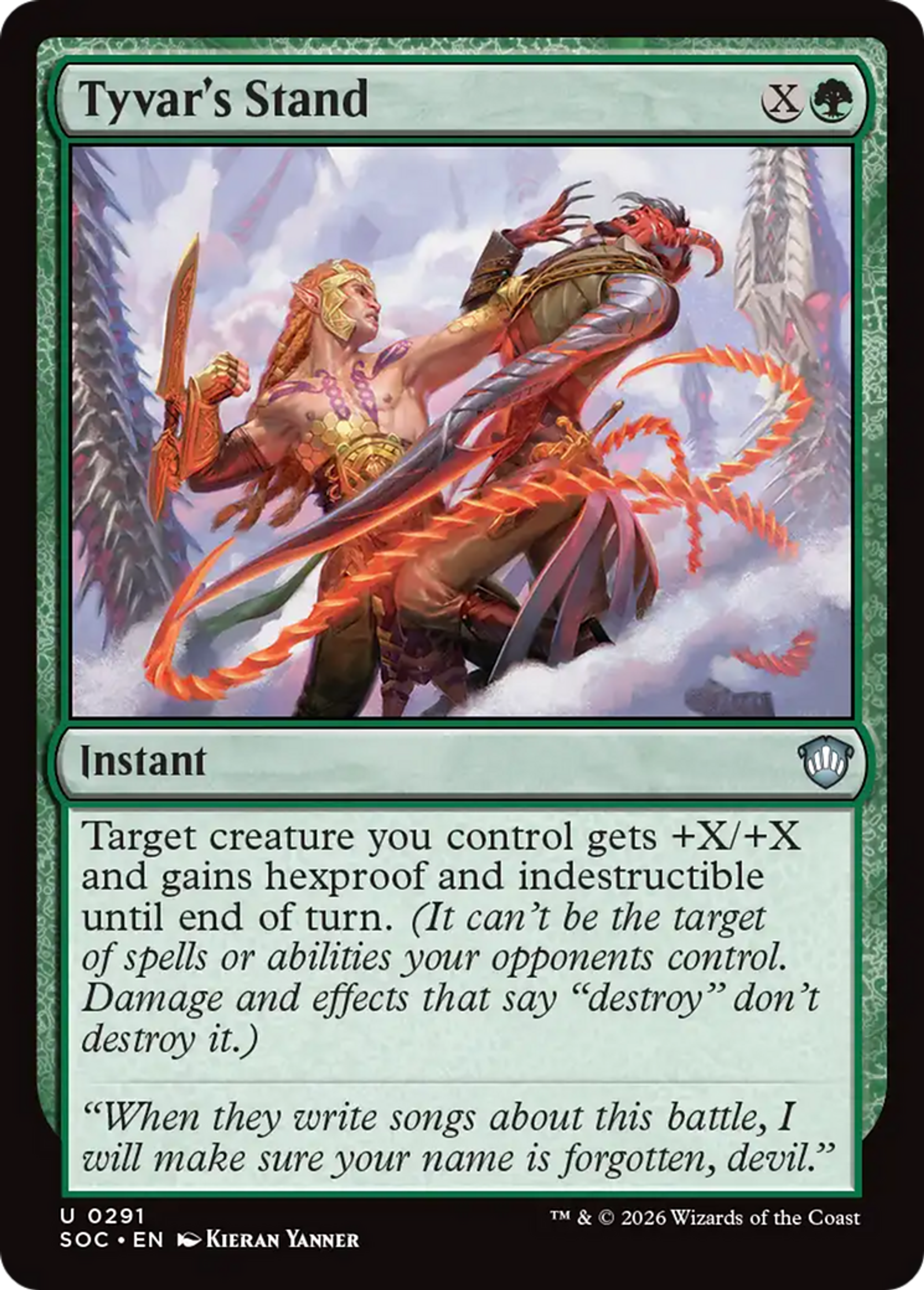 Position de Tyvar — Secrets of Strixhaven Commander — Magic: The Gathering