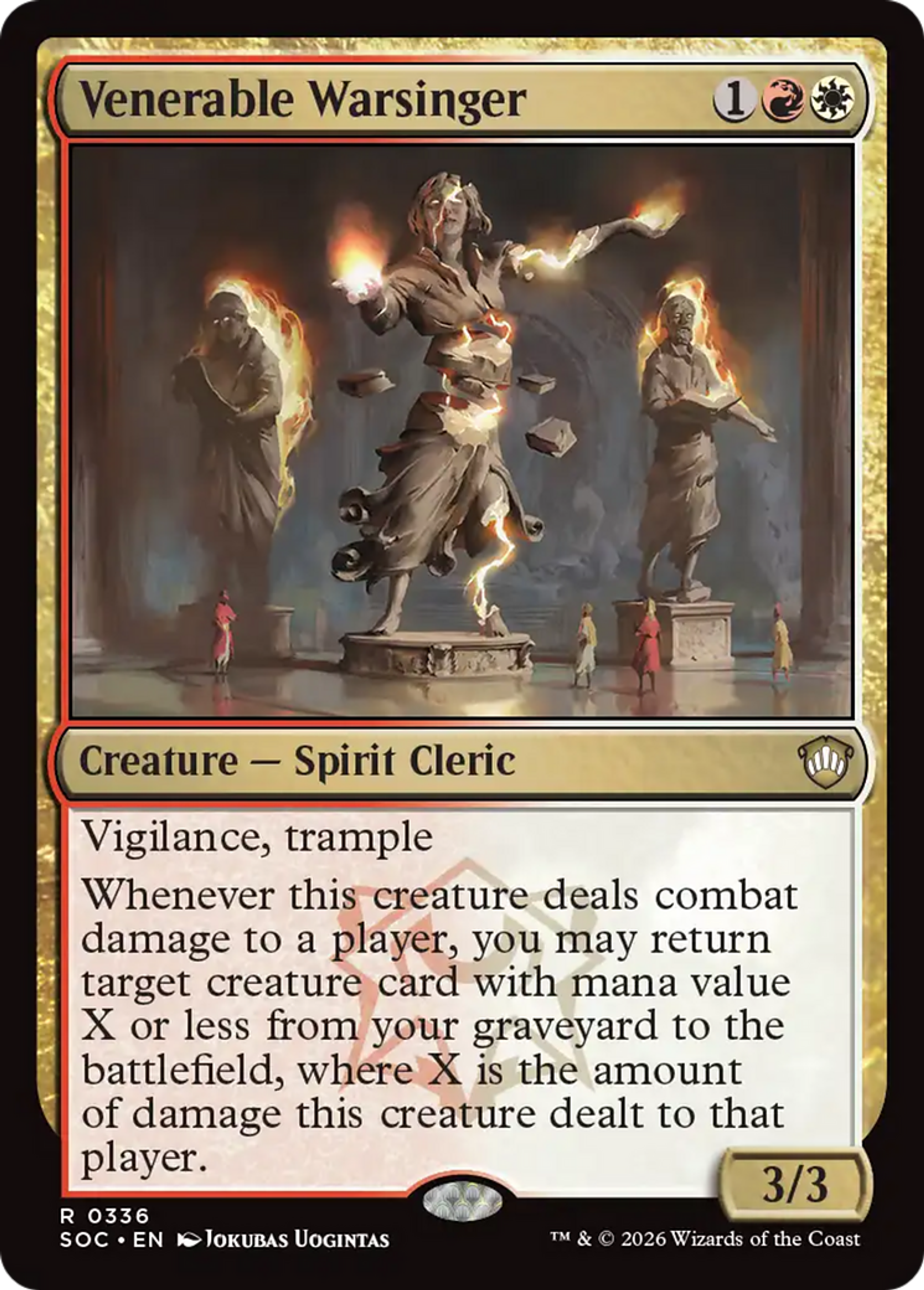 Vénérable chanteguerre — Secrets of Strixhaven Commander — Magic: The Gathering