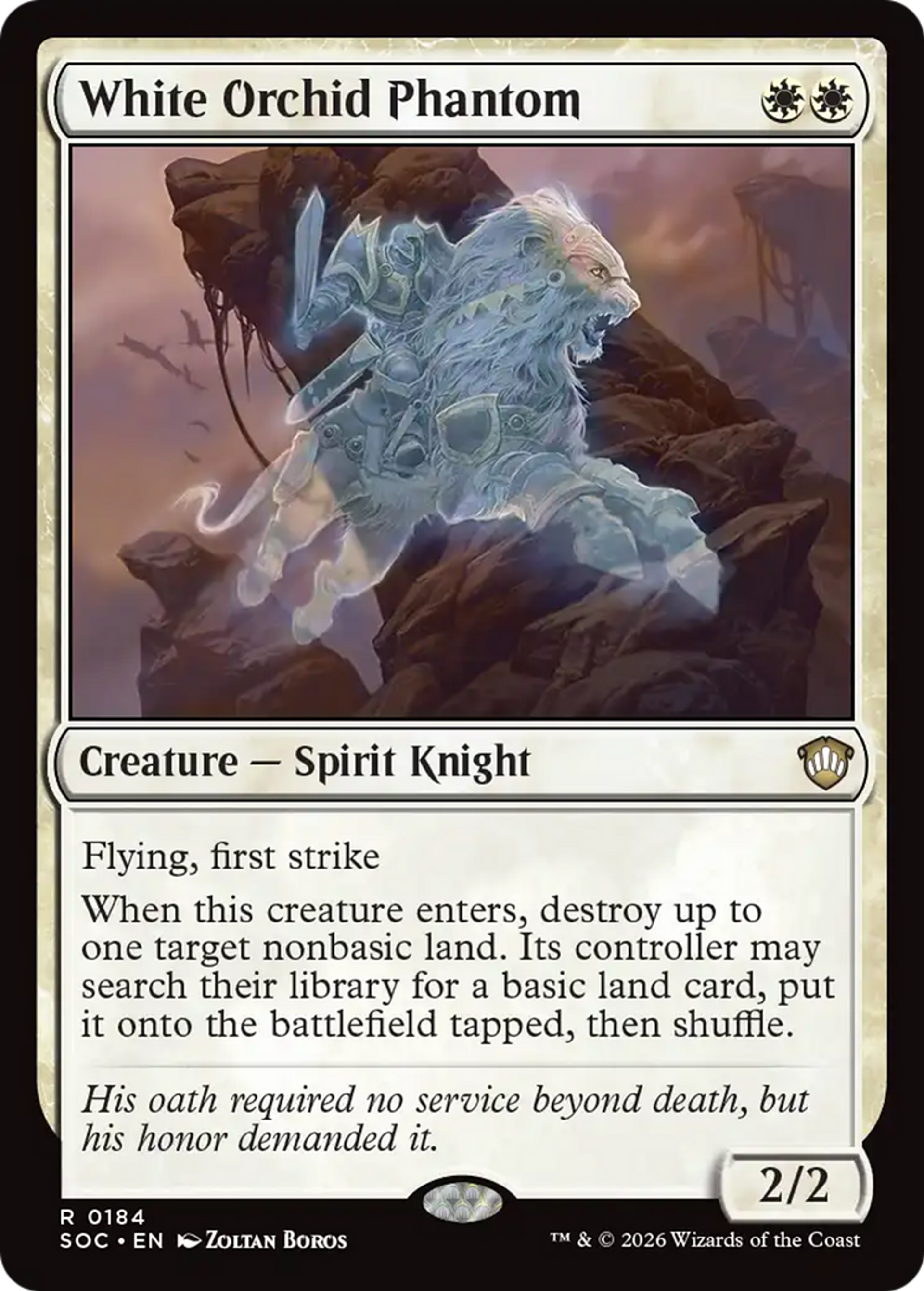 Fantôme de l'Orchidée blanche — Secrets of Strixhaven Commander — Magic: The Gathering