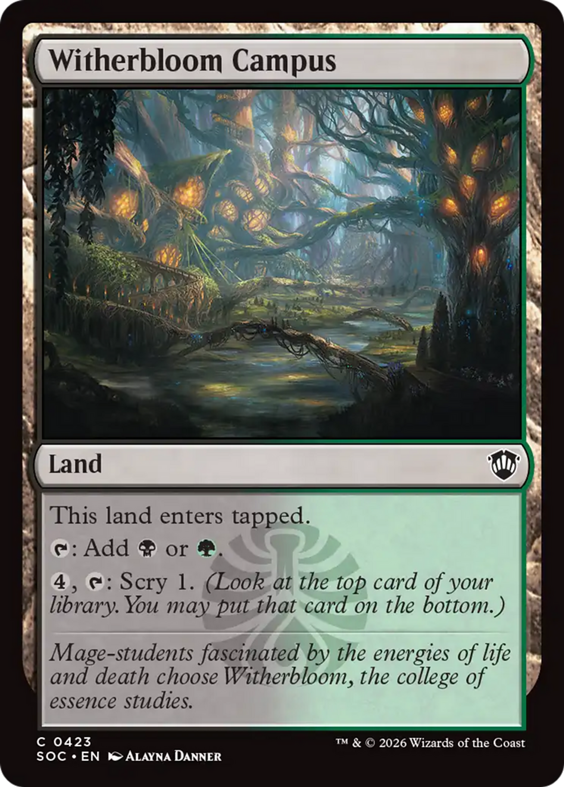 Witherbloom Campus — Secrets of Strixhaven Commander — Magic: The Gathering