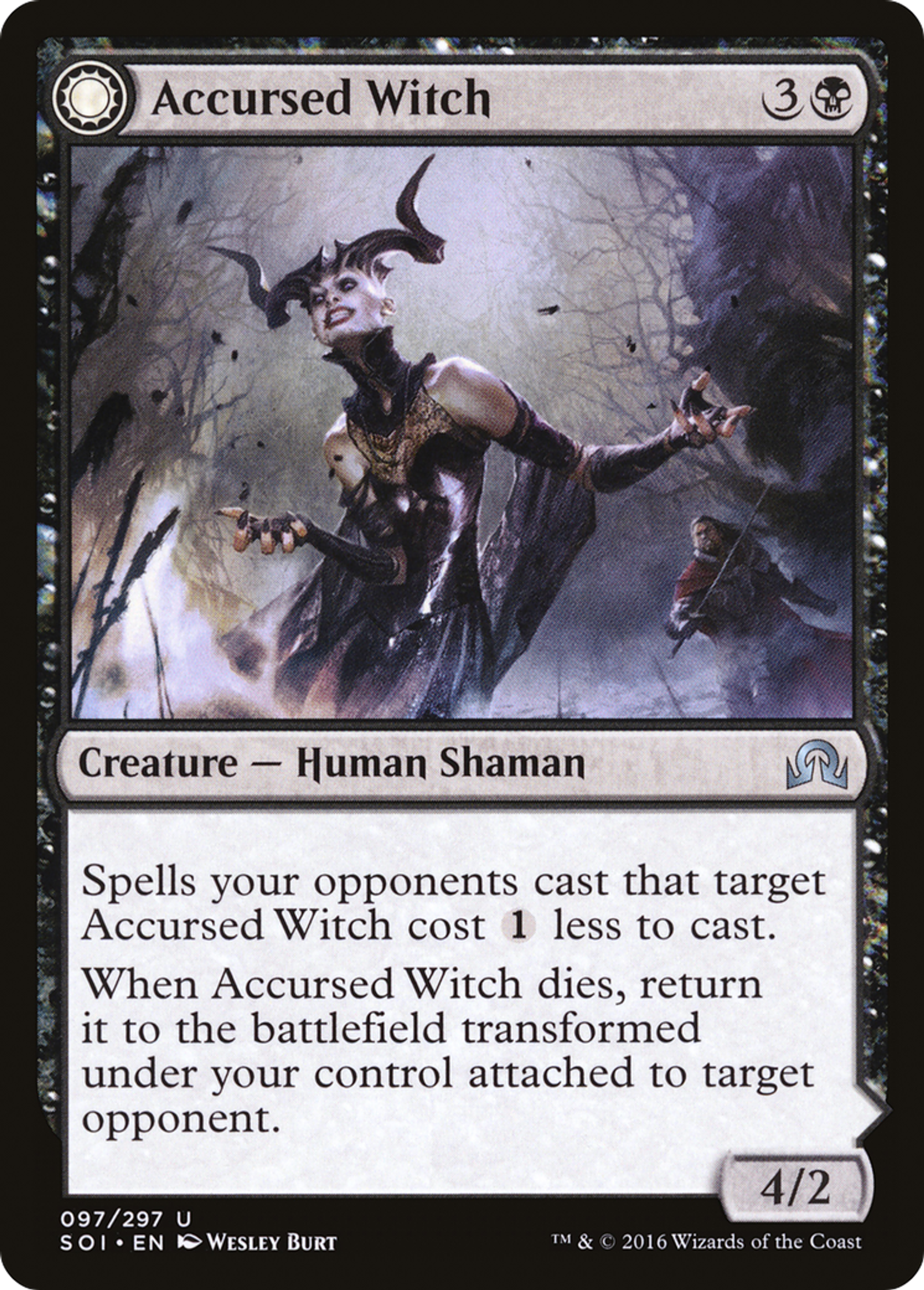 Accursed Witch // Infectious Curse — Shadows over Innistrad — Magic: The Gathering
