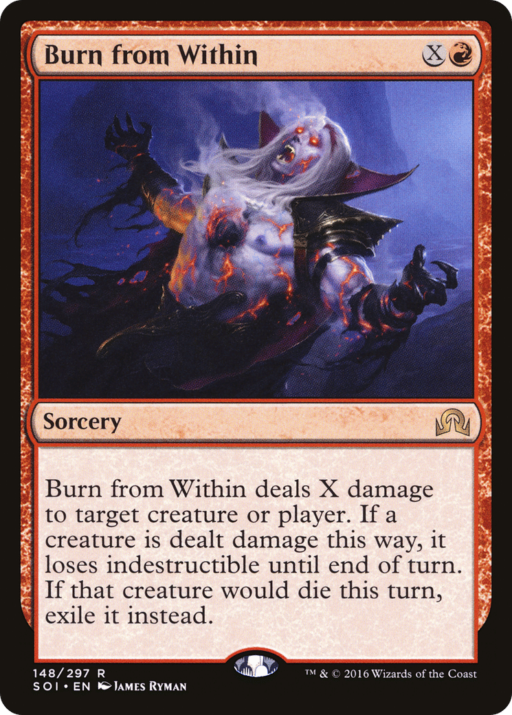 Burn from Within — Shadows over Innistrad — Magic: The Gathering